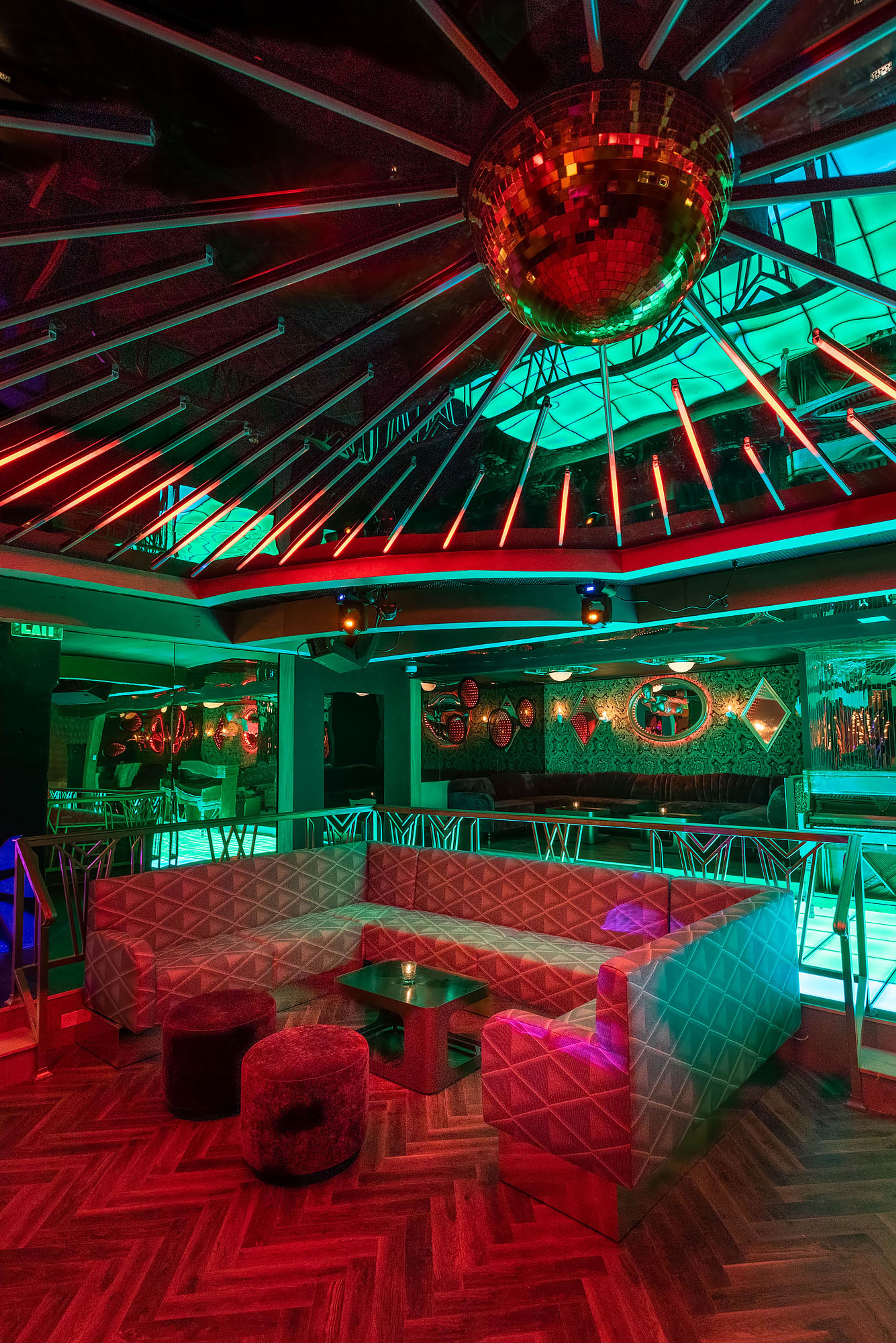 Modern Disco Themed Nightclub, Impeccably Designed, an event space at Ambitious
