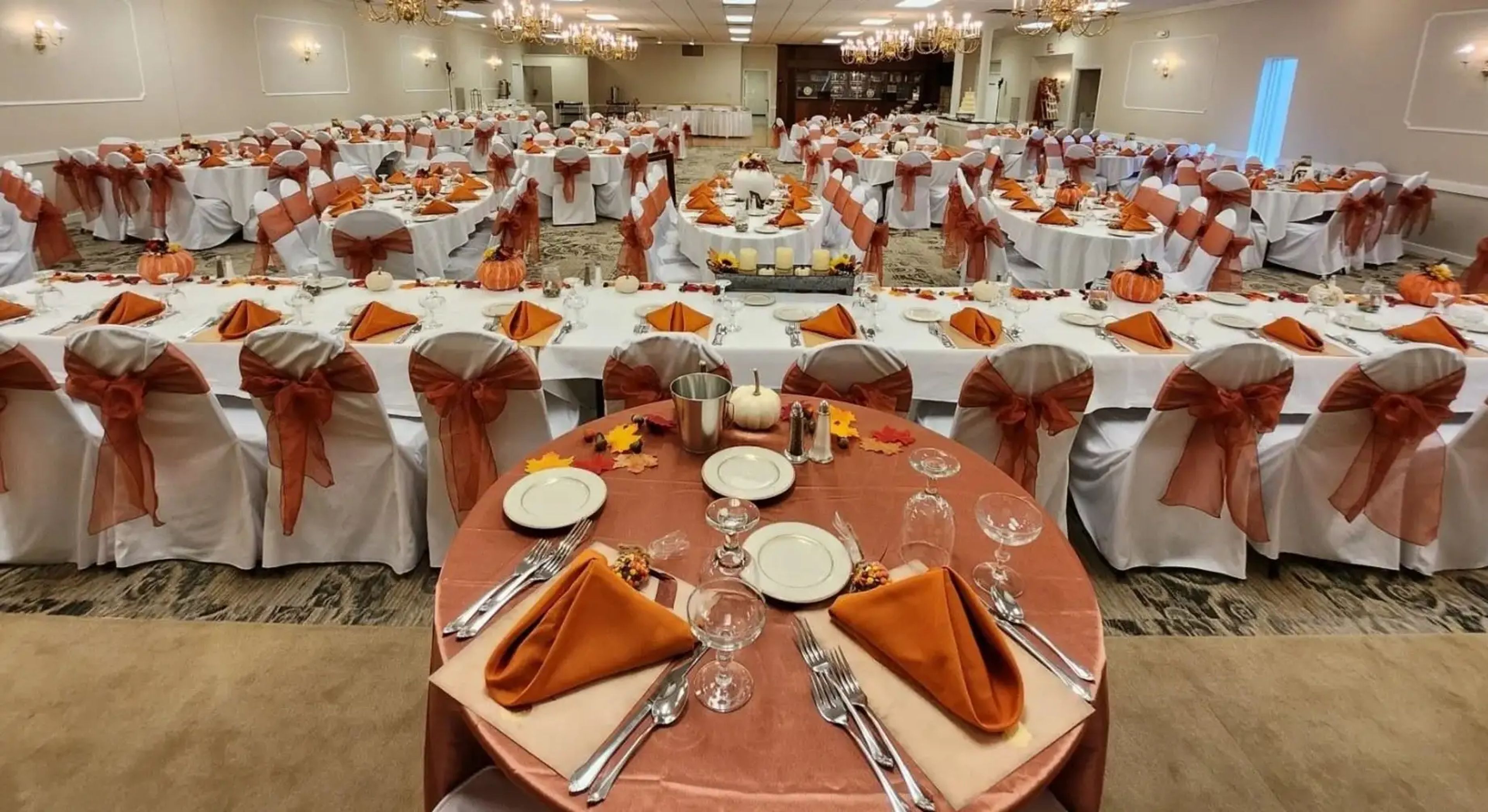 Main Ballroom, an event space at The Camelot Banquet Hall in Warrendale