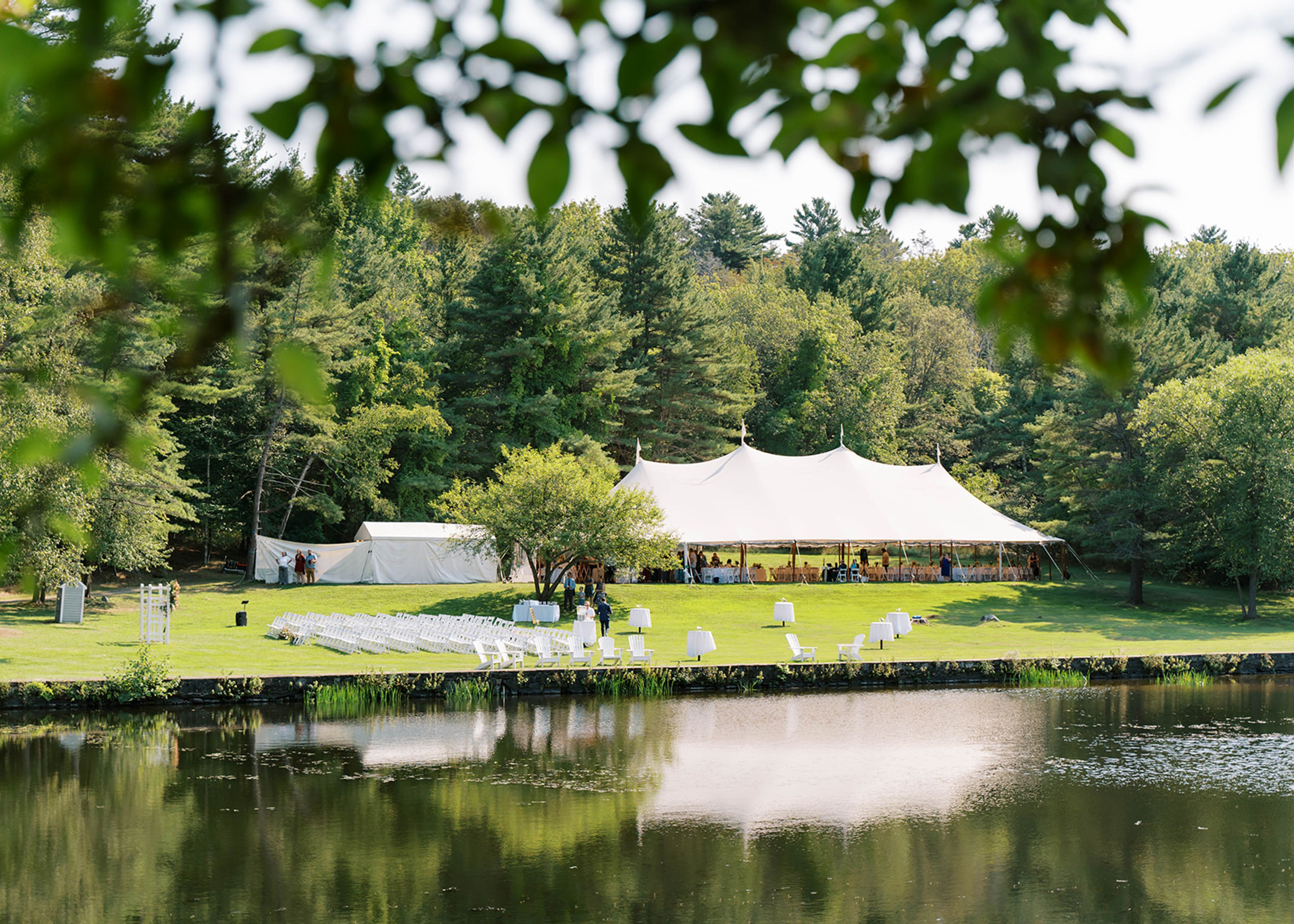McKinley Grove Tent Site, an event space at Diamond's Edge Restaurant & Marina