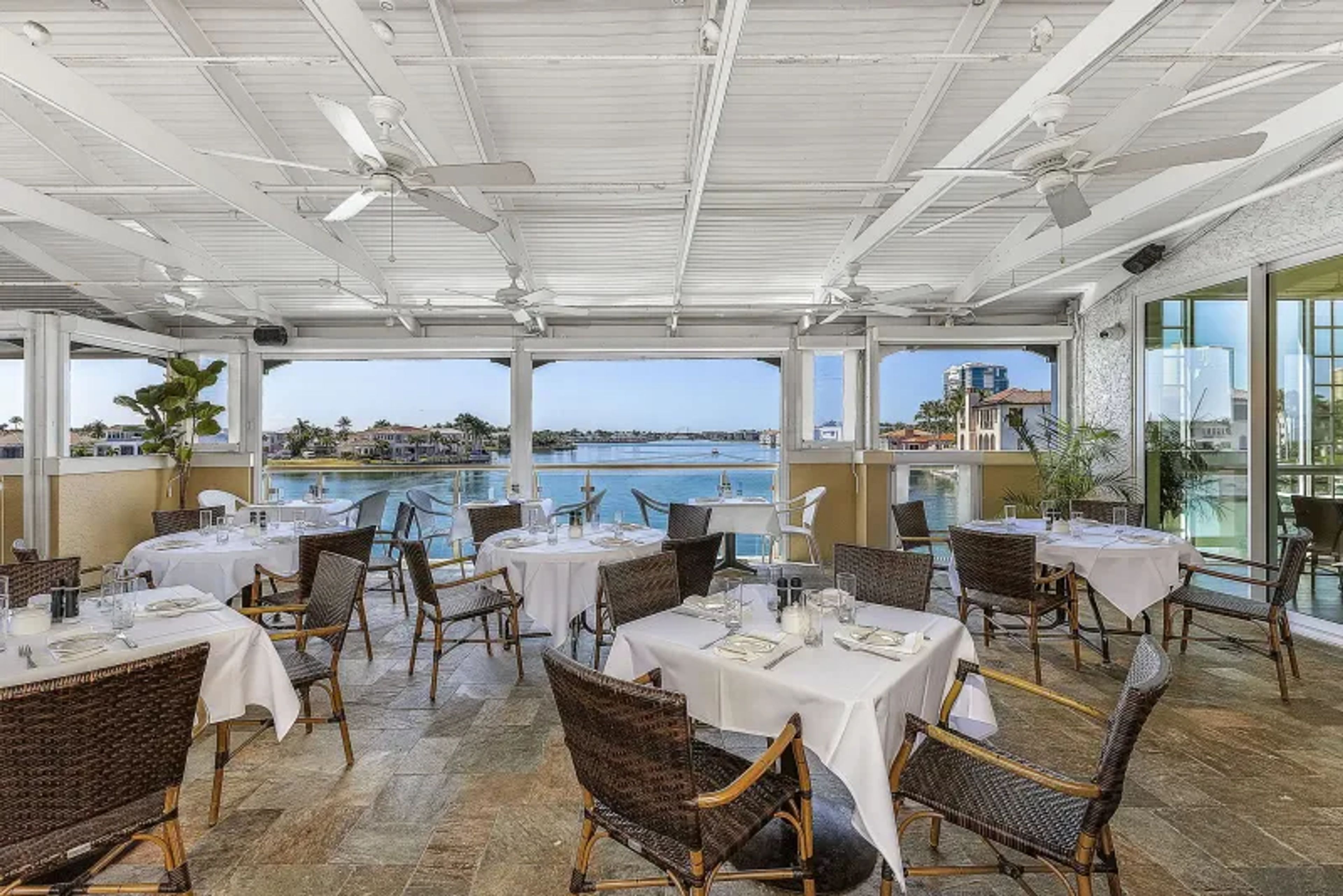 Covered Patio, an event space at Bayside Seafood Grill and Bar
