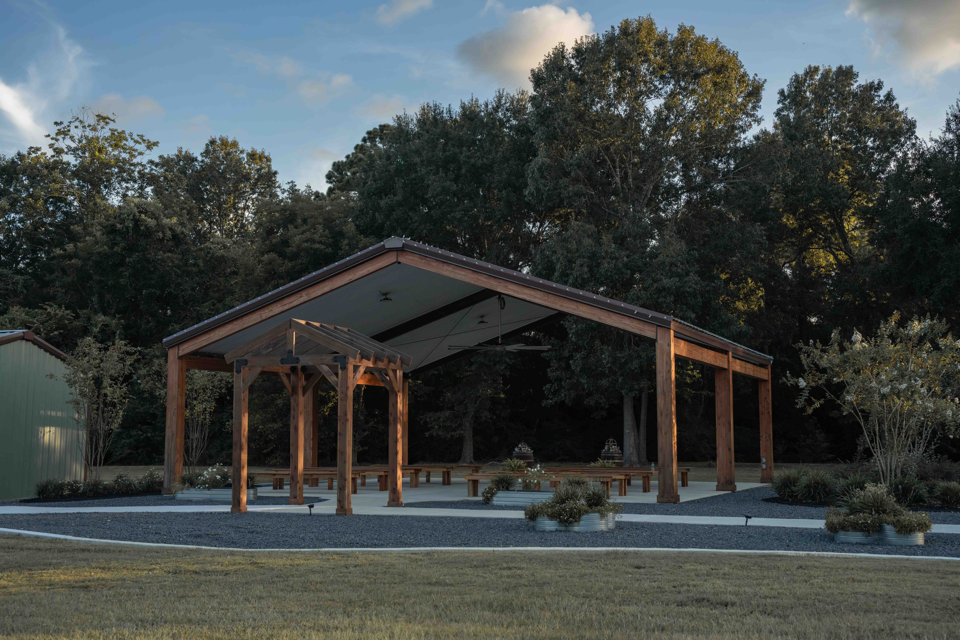 Pavilion, an event space at Mimosa Gardens