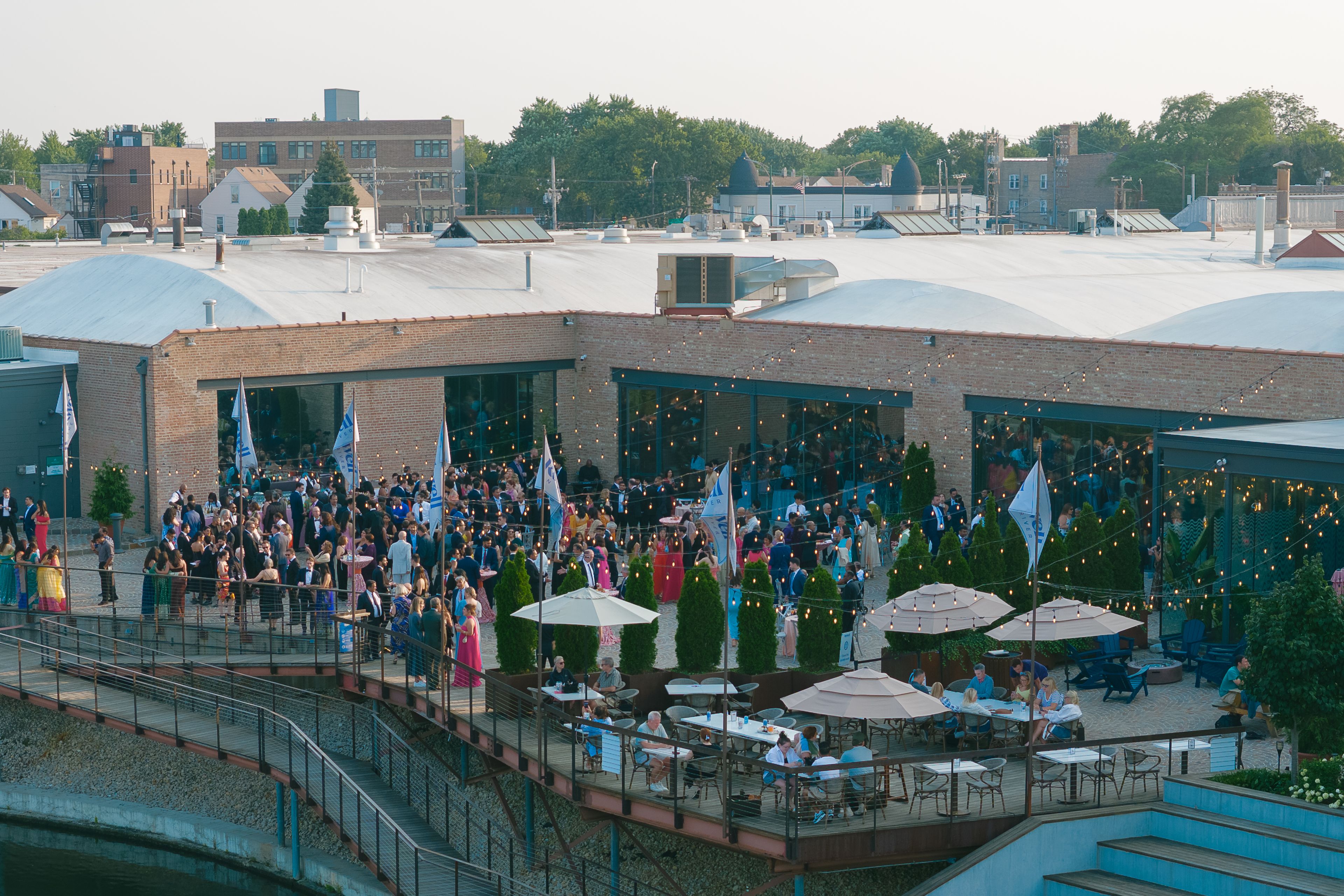 Wood Deck, an event space at Rockwell on the River