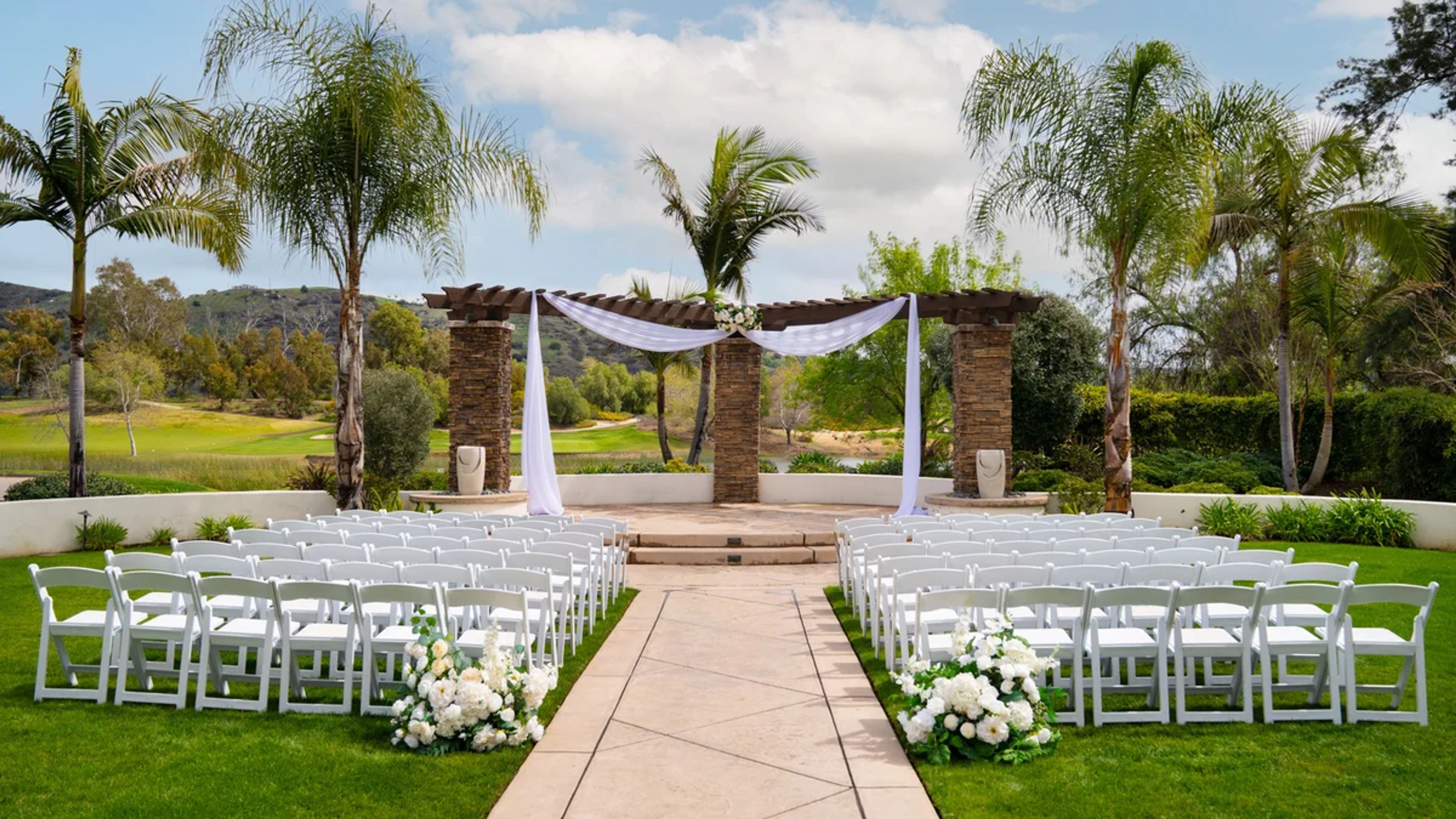 Terracotta-Tiled Courtyard / Ceremony Lawn, an event space at Fallbrook Estate by Wedgewood Weddings