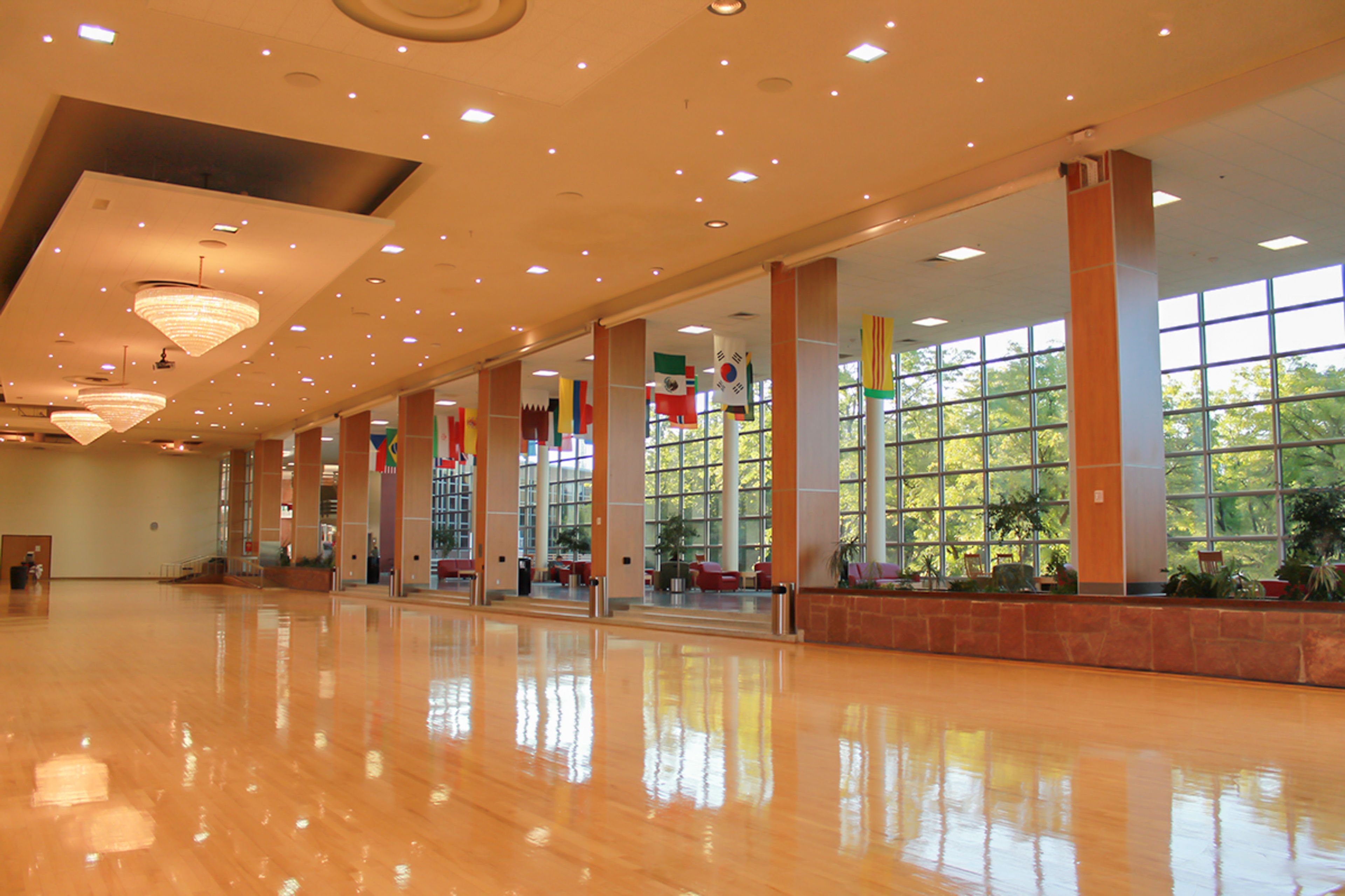 Entire Ballroom, an event space at A. Ray Olpin University Union at The University of Utah