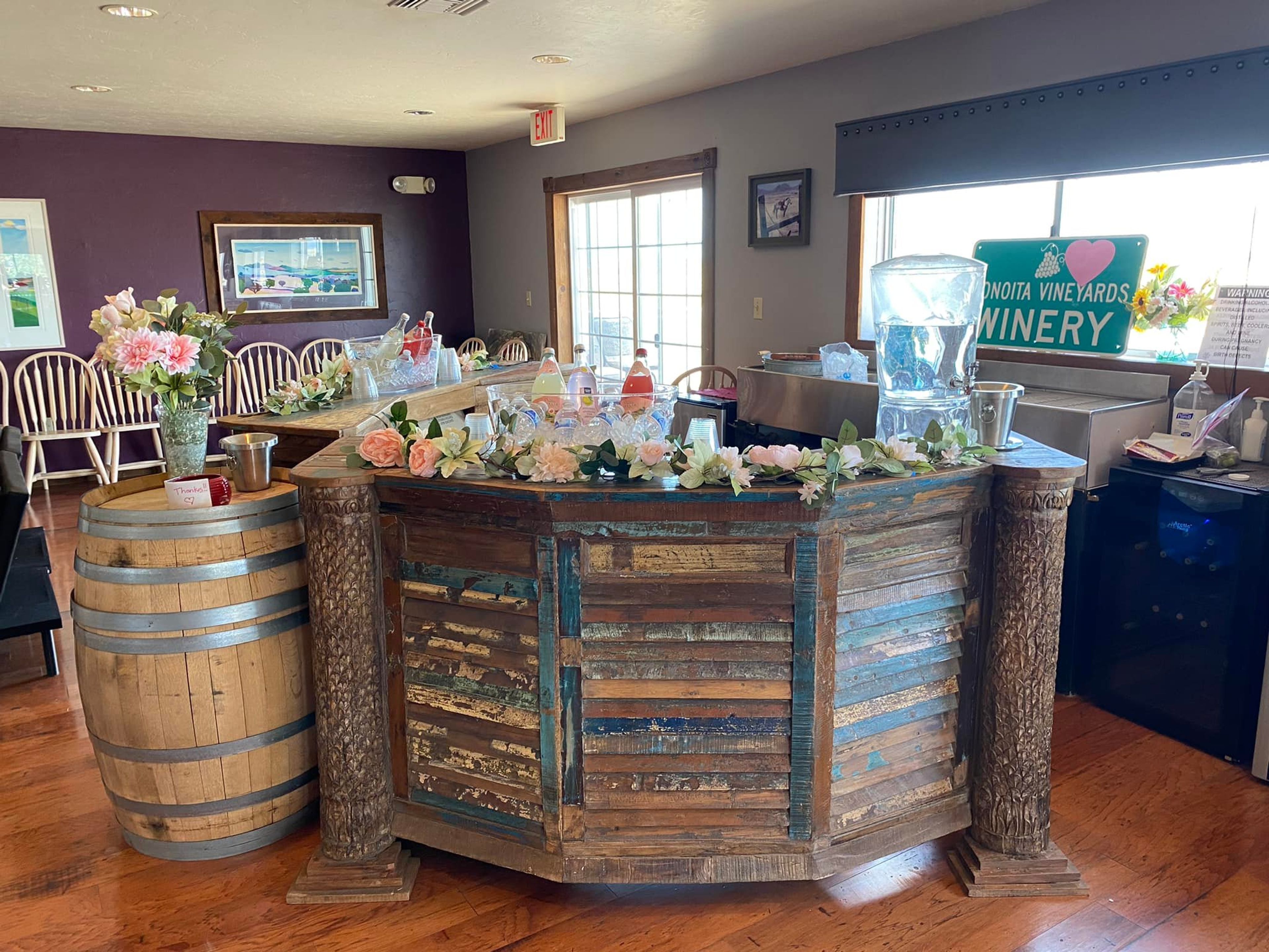 Vintage Room, an event space at Sonoita Vineyards
