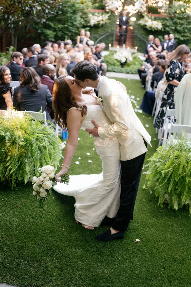 Featured photo from Private Residence Wedding in Atlanta | Blush Cocktail Hour Linens & Black-Tie Garden Reception Design