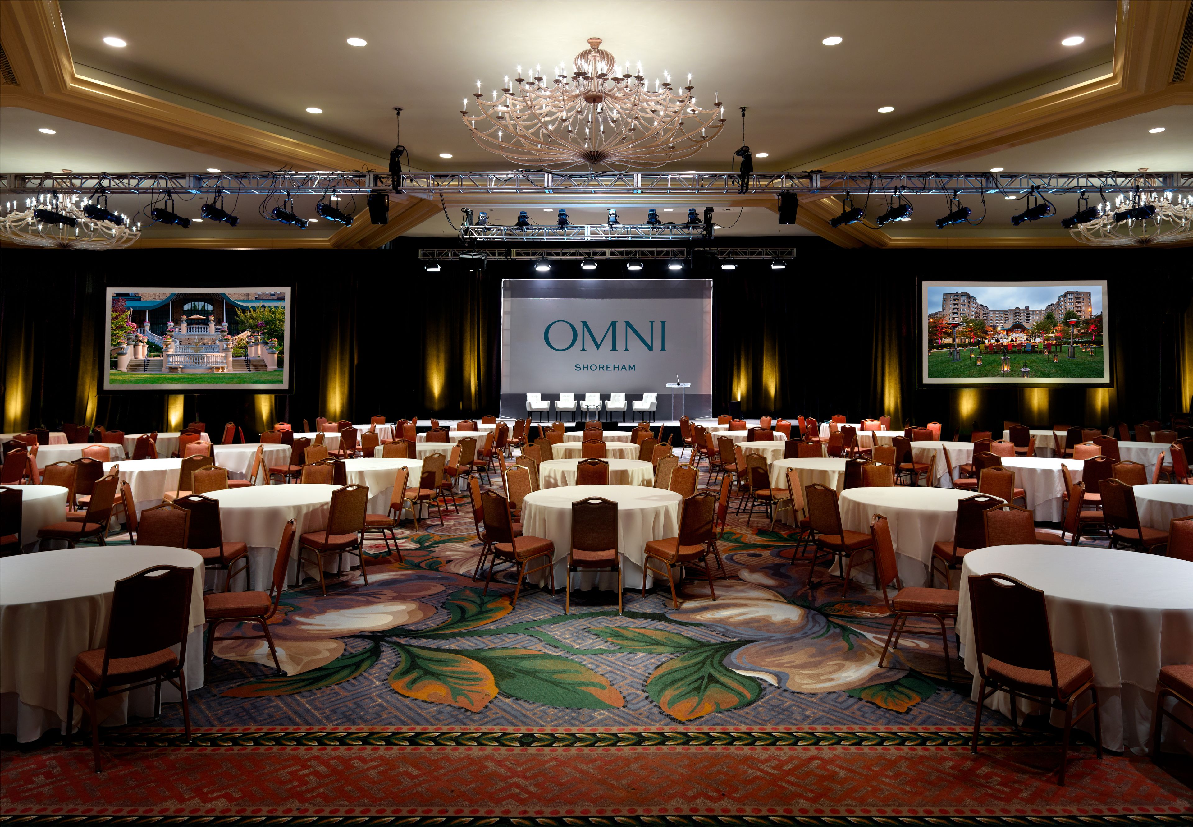 Regency Ballroom, an event space at Omni Shoreham Hotel