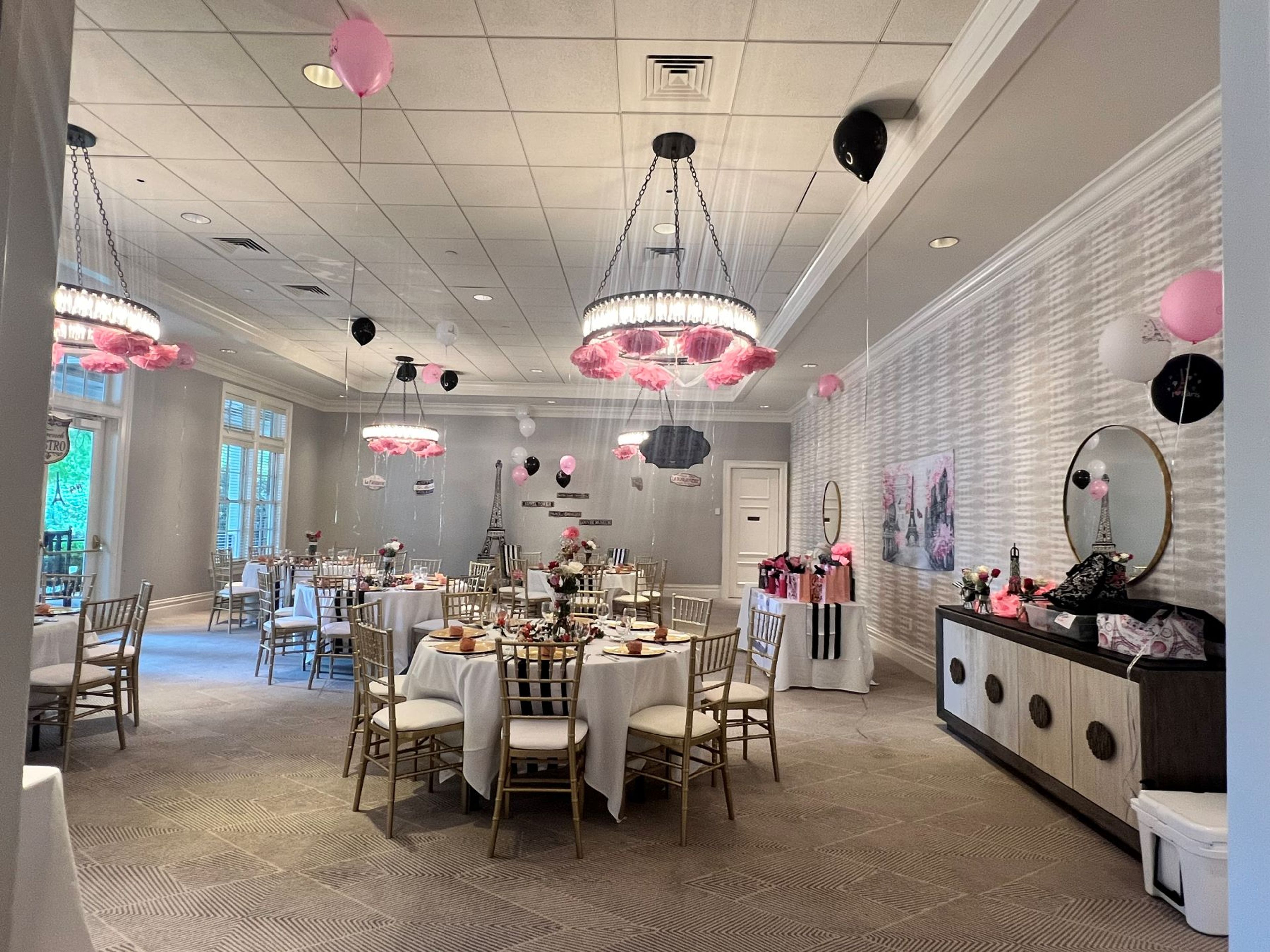 Stephenson Room, an event space at Ballantyne Country Club
