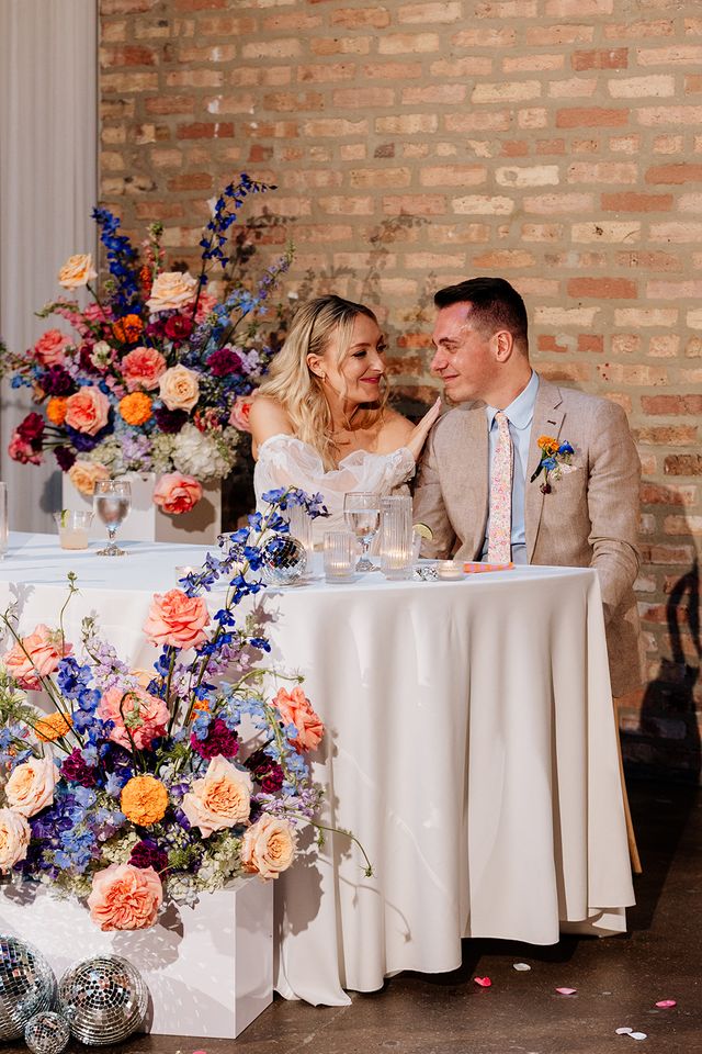 Featured photo from Electric Disco Wedding with Bold Colors at The Arbory in Chicago