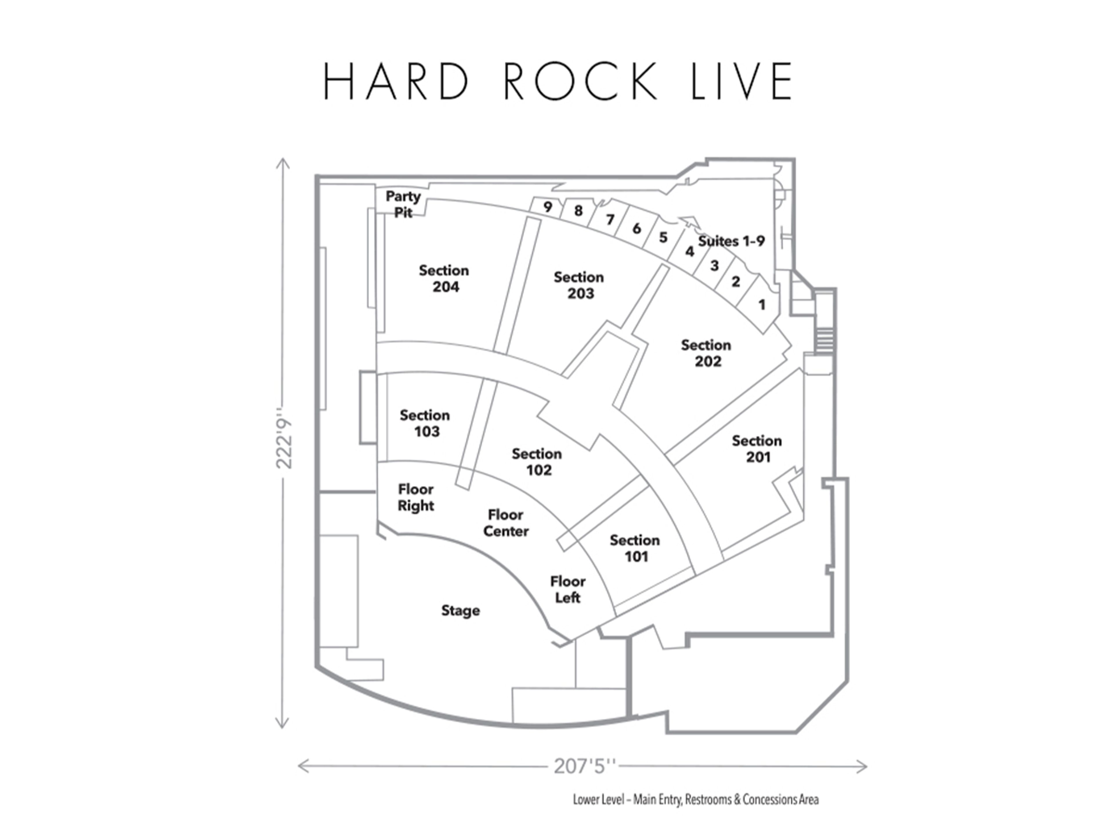 Hard Rock Live, an event space at Hard Rock Hotel & Casino Tulsa