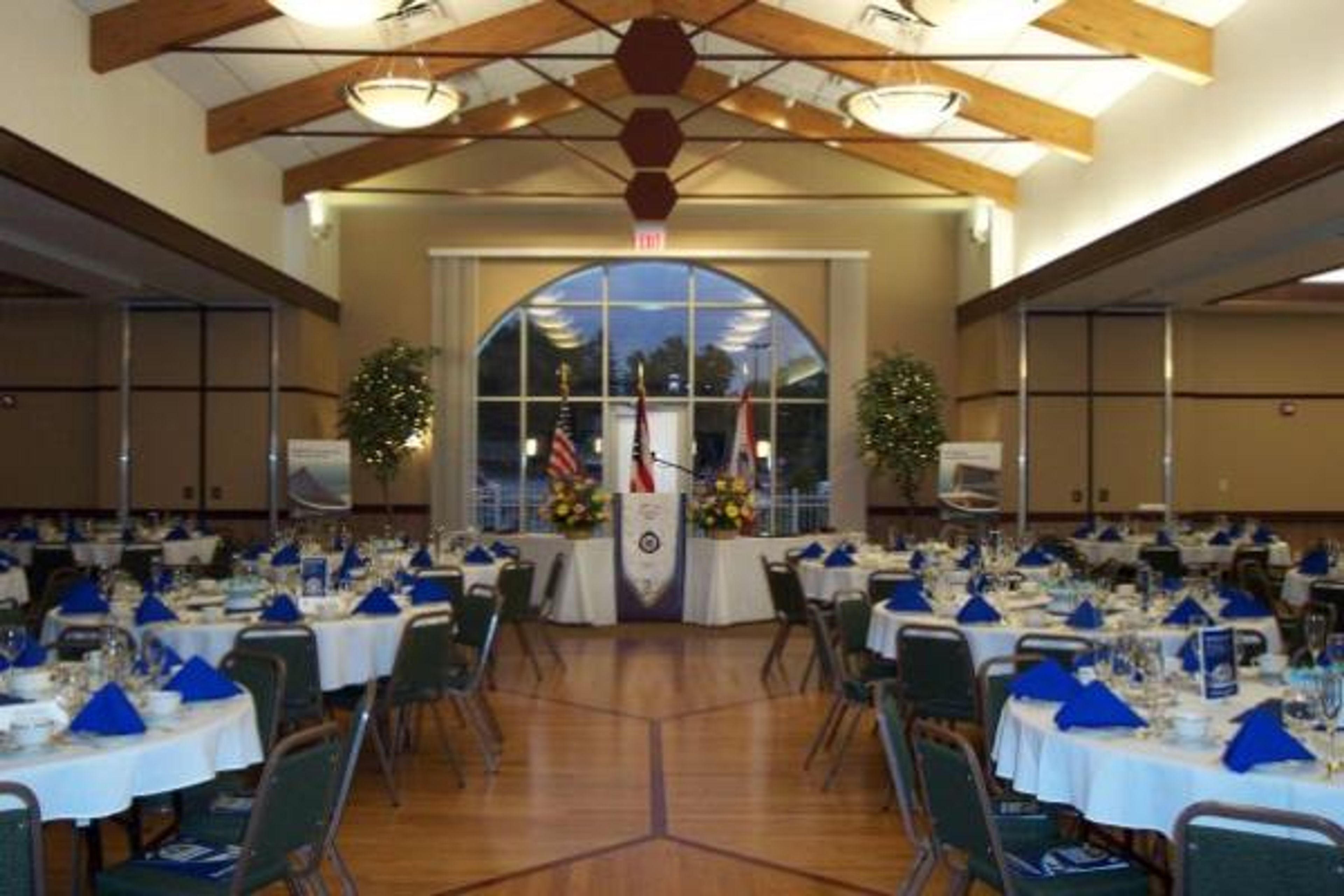 Cuyahoga Room, an event space at Cuyahoga Falls Natatorium Conference & Banquet Center