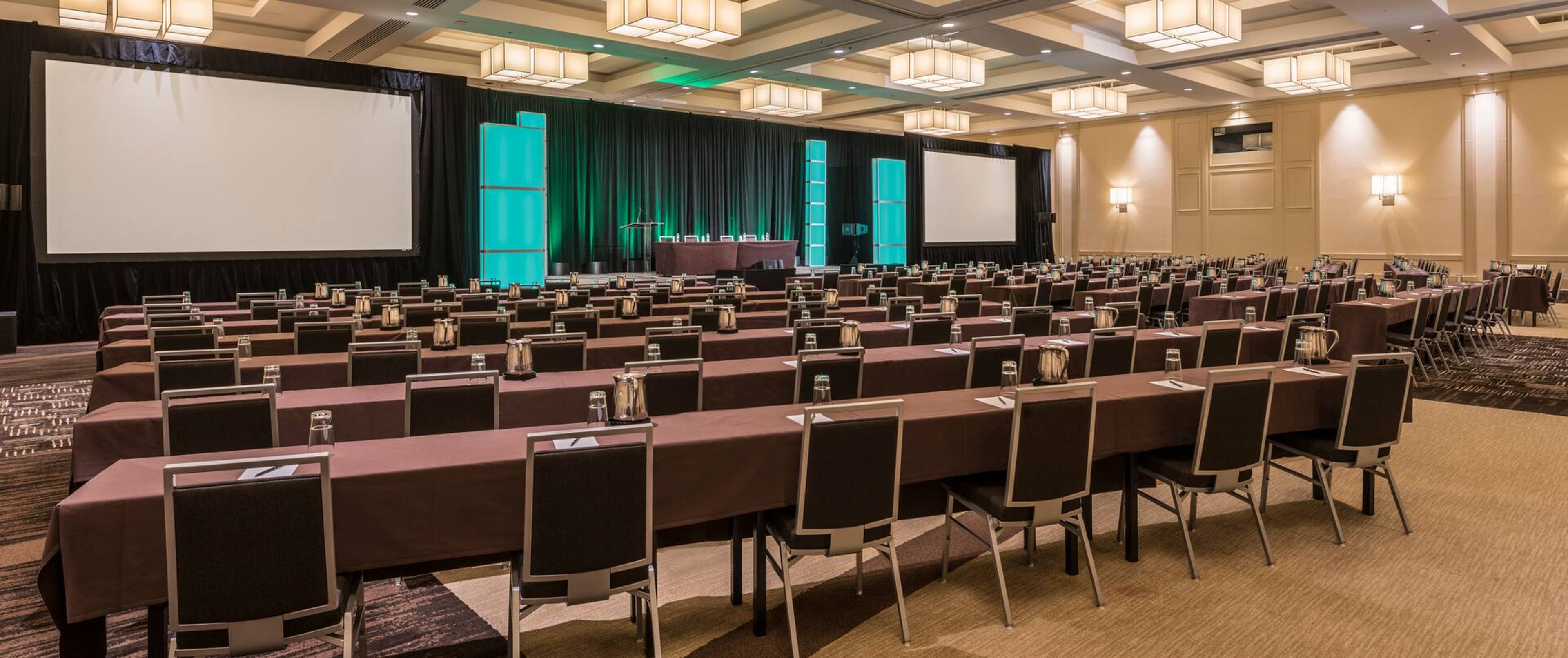 Grand Ballroom, an event space at Hilton Salt Lake City Center