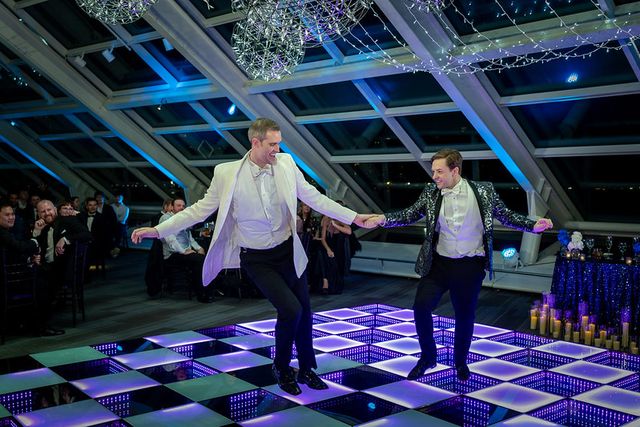 Featured photo from Matthew & Samuel’s Wedding at Adler Planetarium