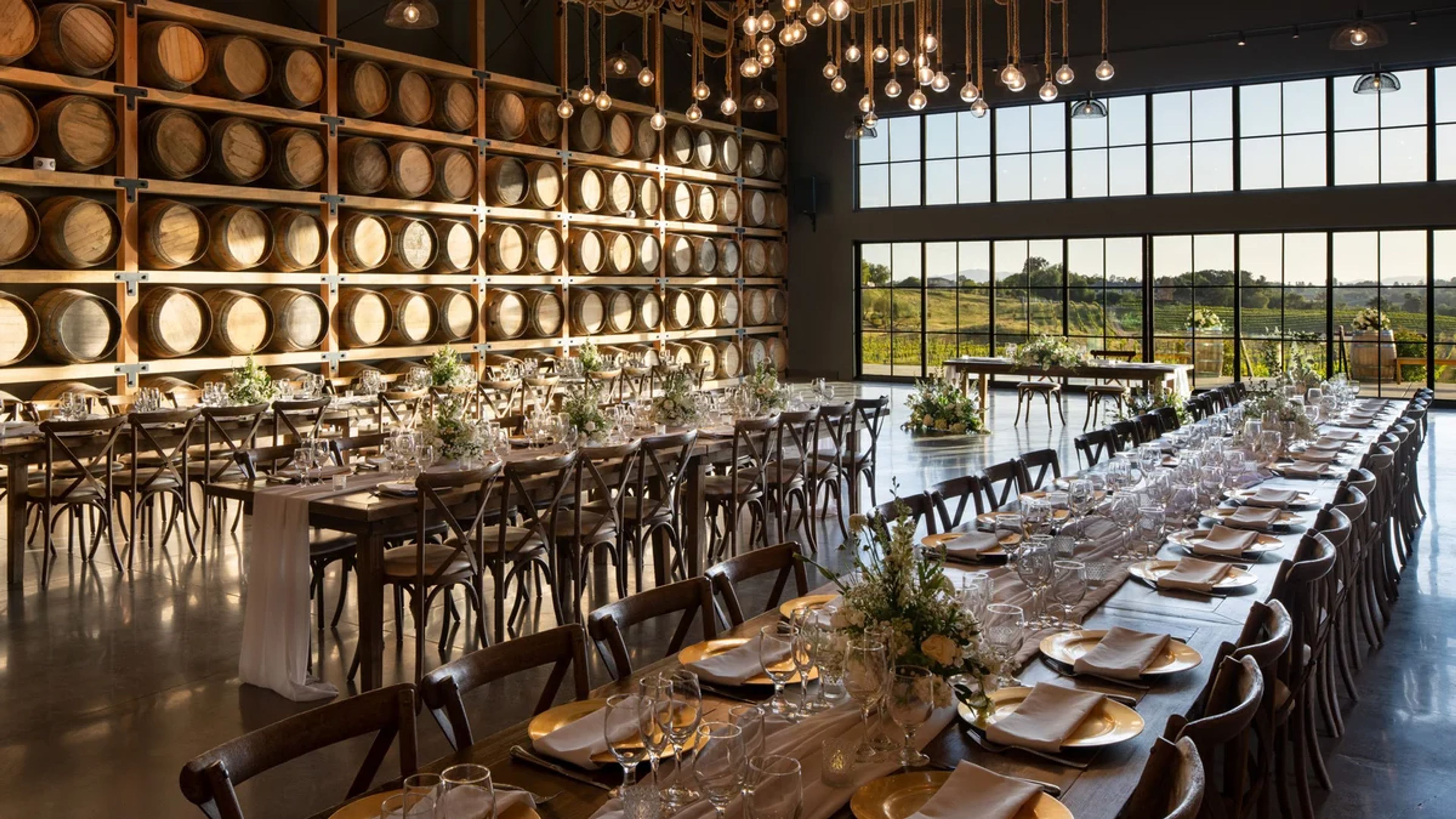 Barrel Room, an event space at Danza del Sol Winery by Wedgewood Weddings