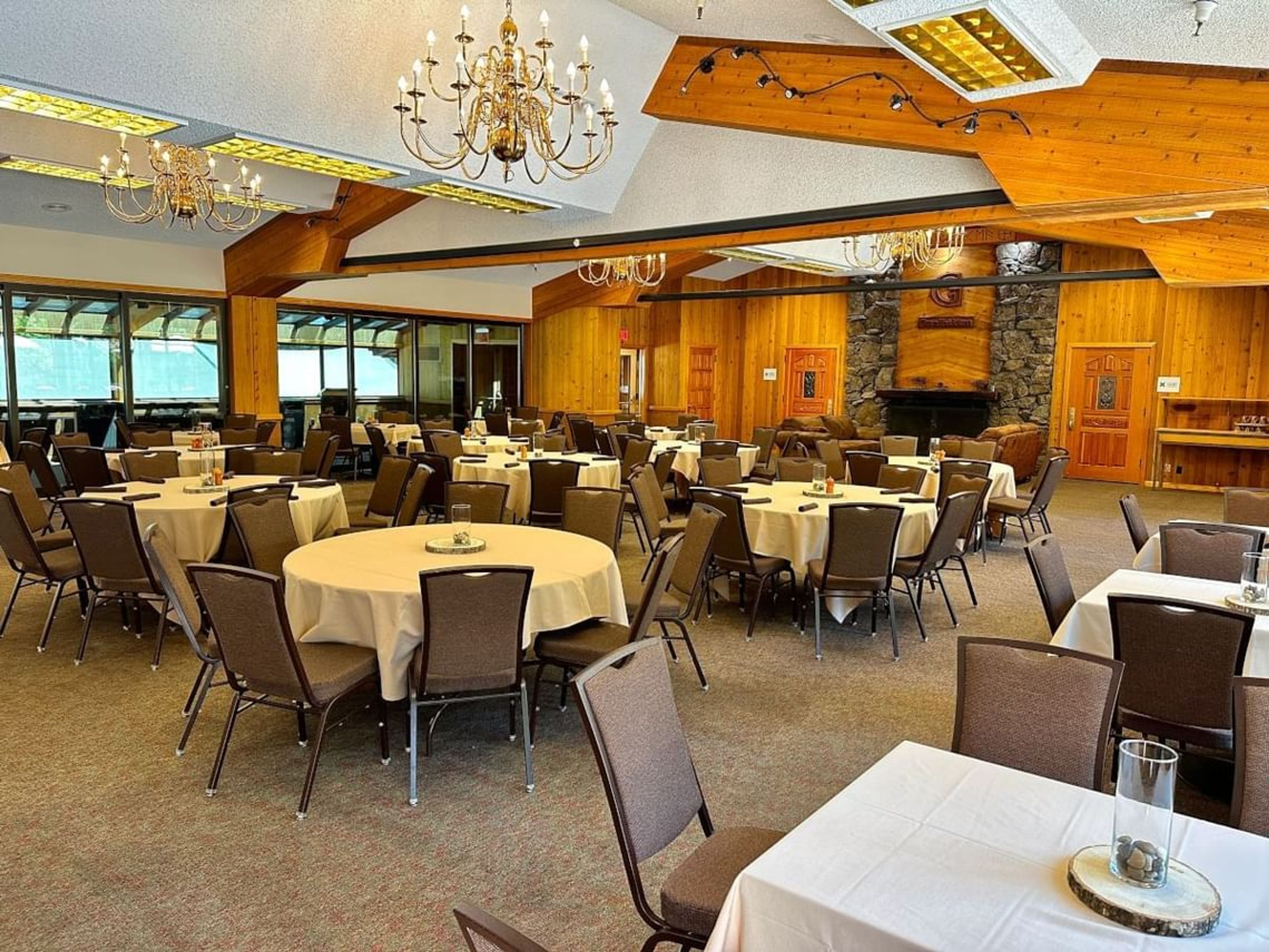 Mountain Ballroom, an event space at Granlibakken Tahoe