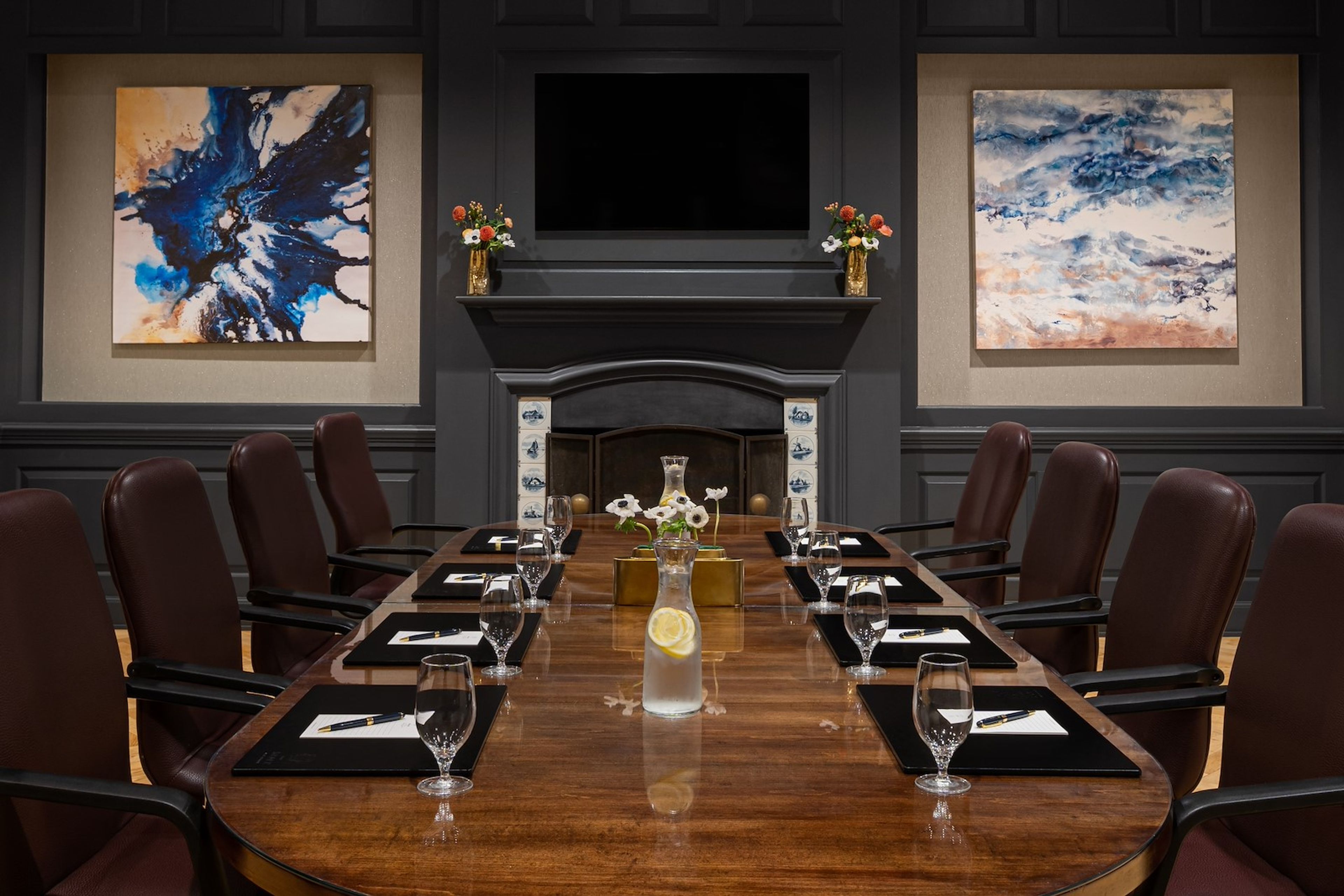Gino Boardroom, an event space at The Drake Oak Brook