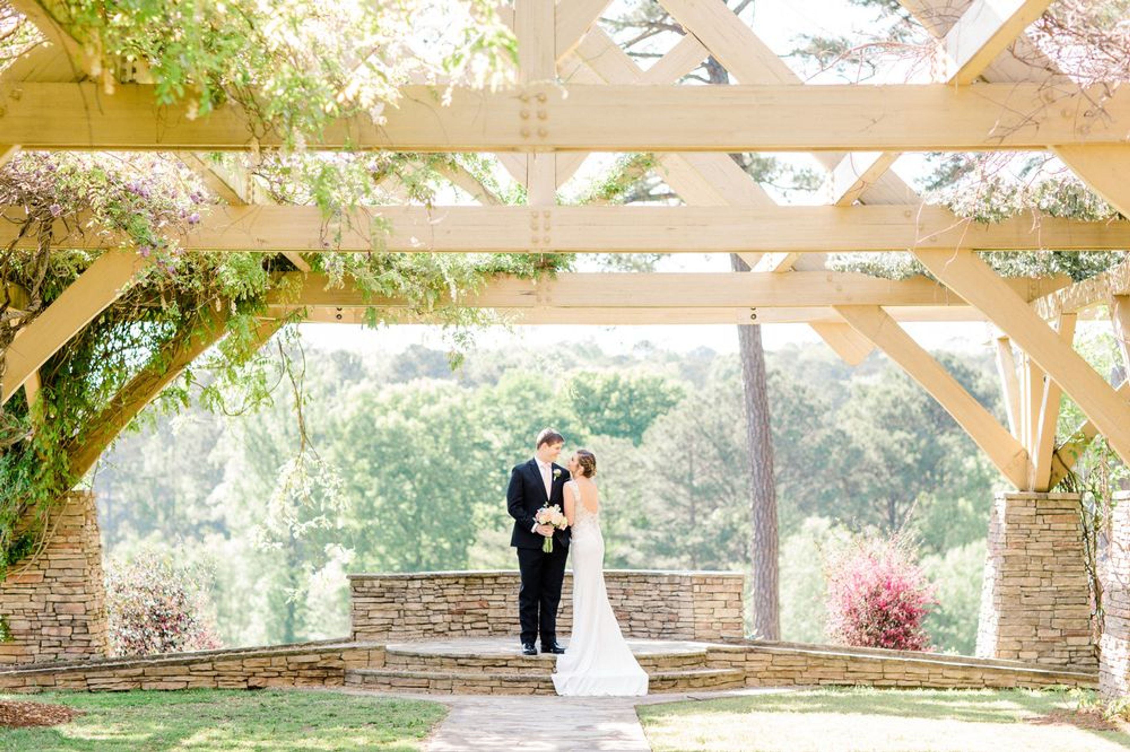 Wisteria Arbor, an event space at Flat Creek Country Club