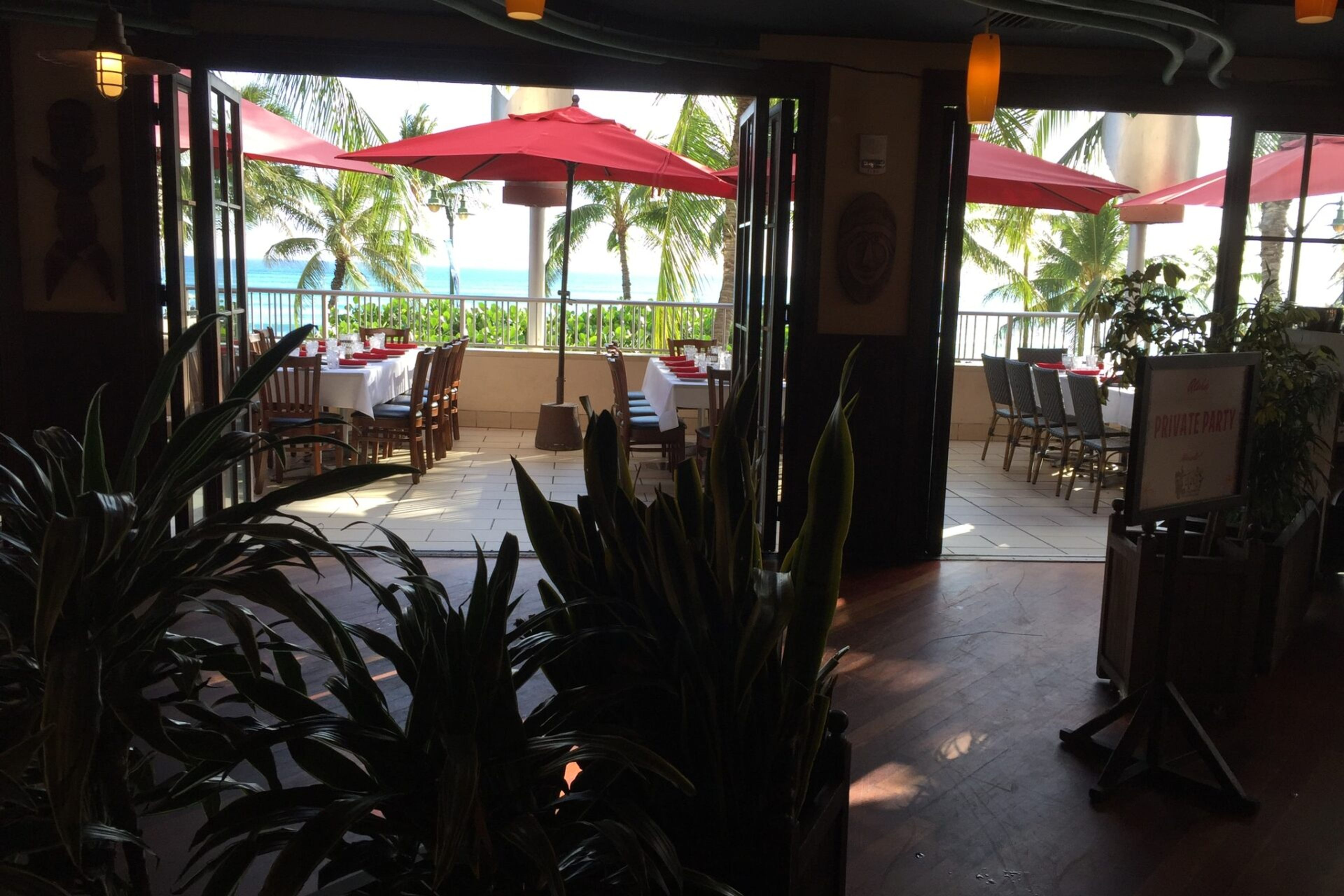 Ocean Room & Lanai, an event space at The Coconut Club
