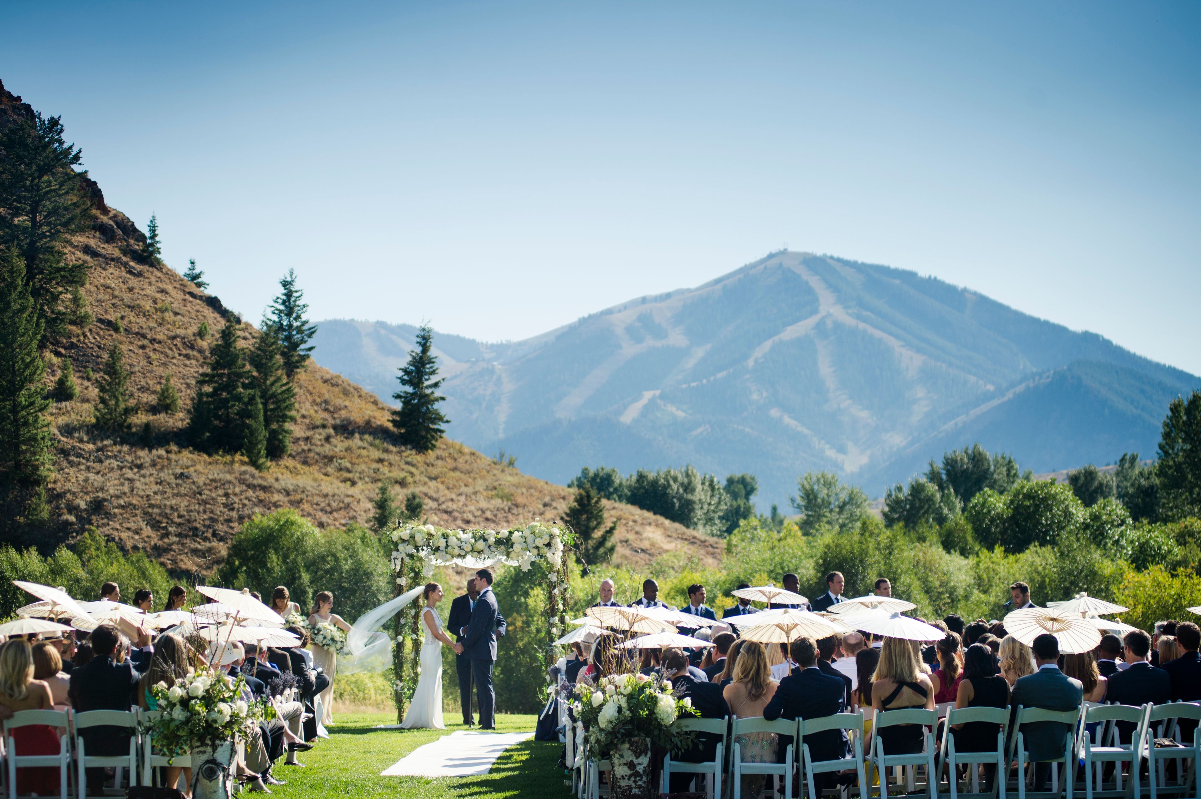 Trail Creek Pavilion, an event space at Trail Creek Cabin at Sun Valley Resort