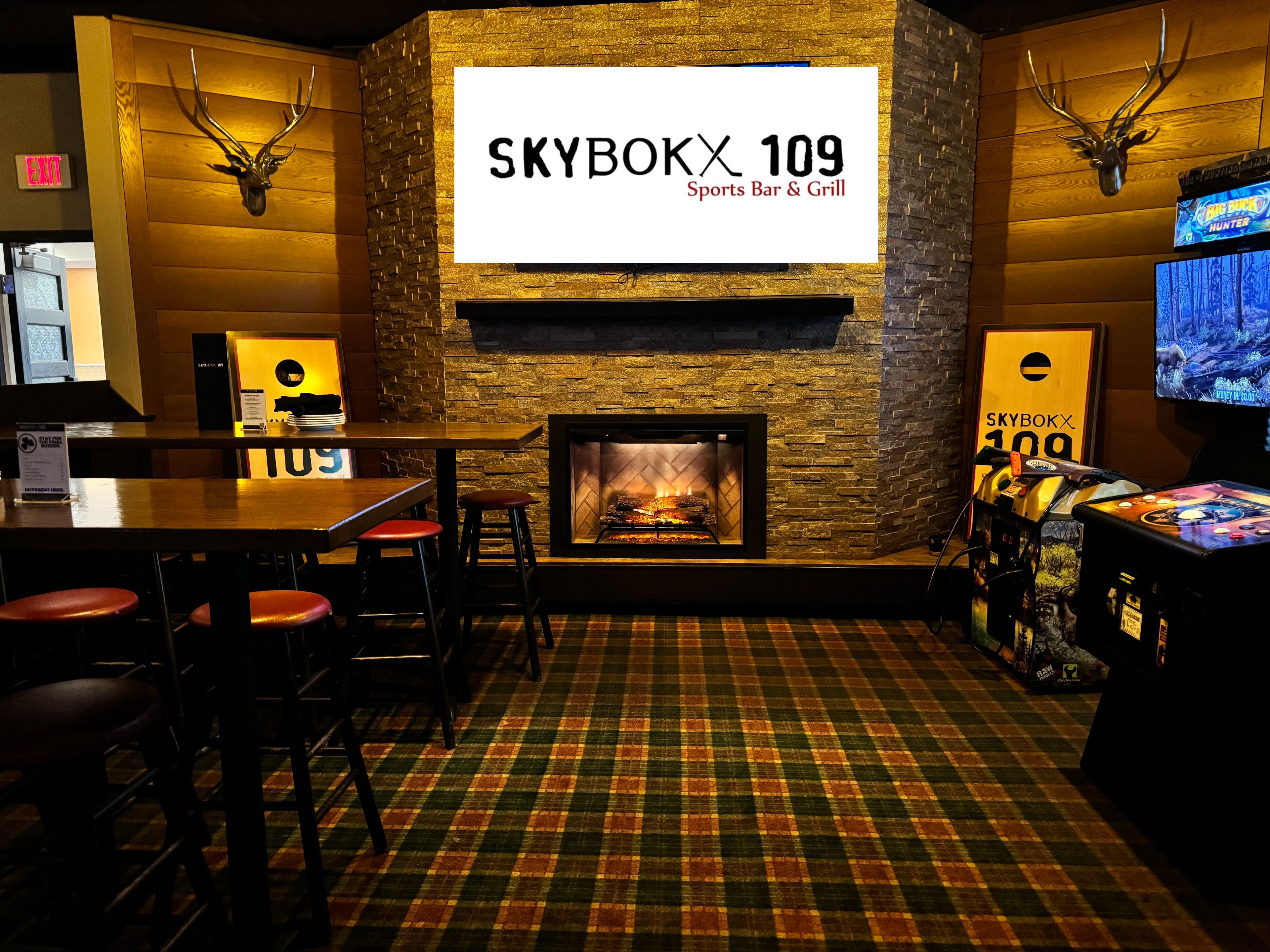 The Den, an event space at SKYBOKX 109 Sports Bar & Grill