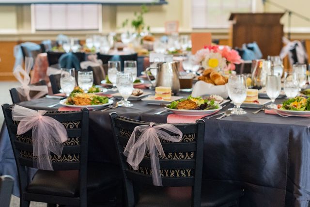 Featured photo from Belk Banquet Hall at Meredith College