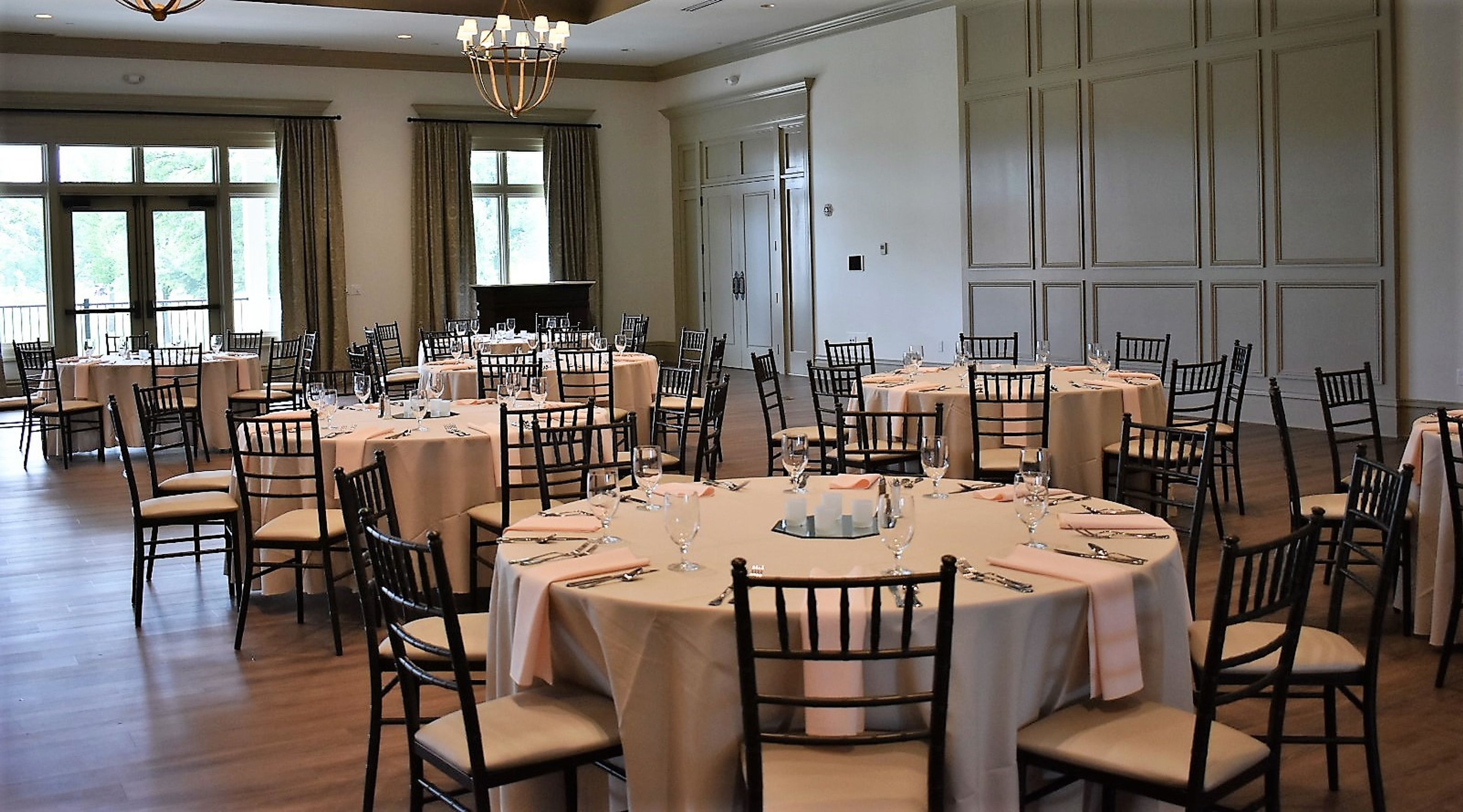 The Fairway Room, an event space at Bogey Hills Country Club