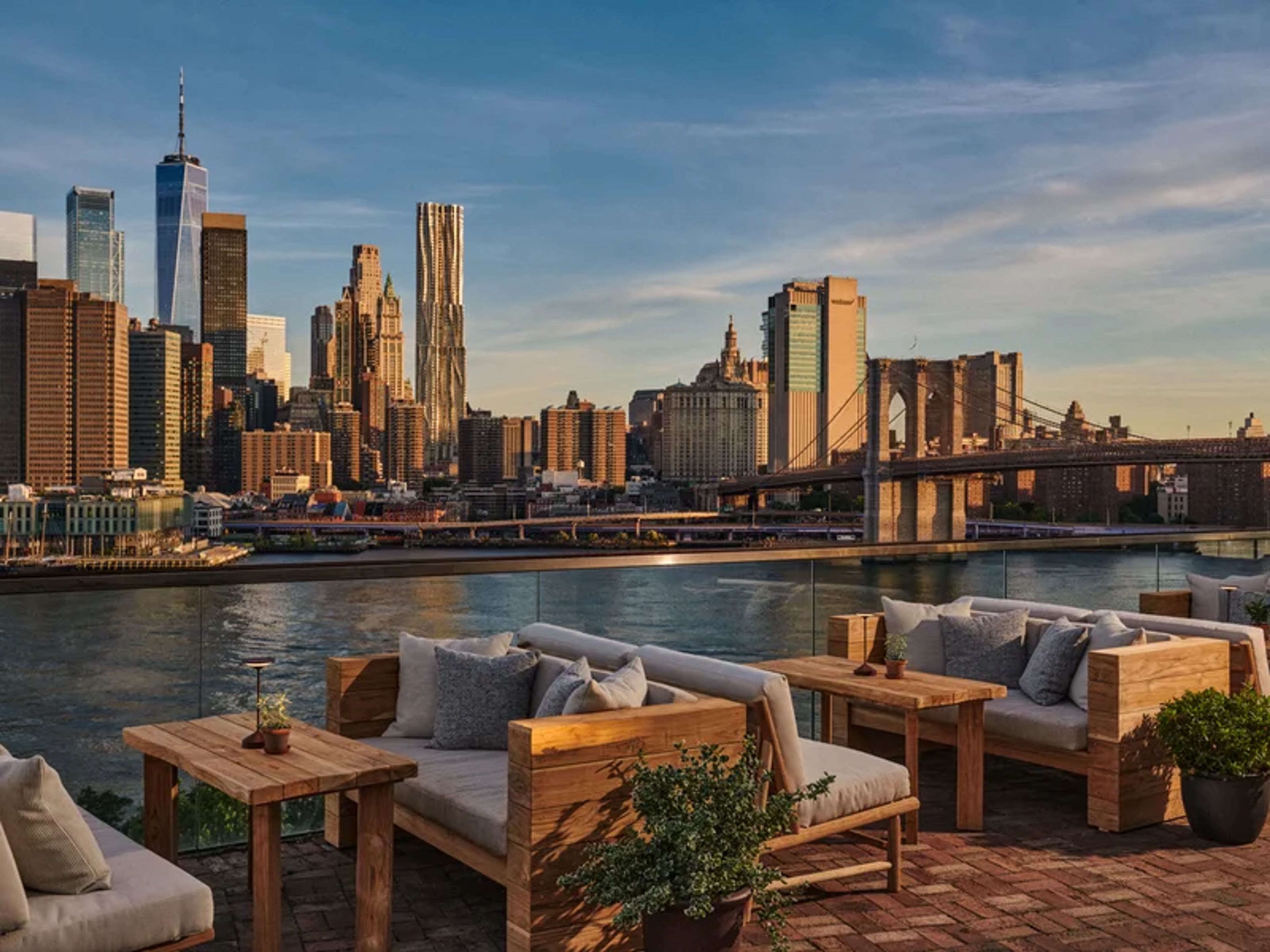 Harriet’s Rooftop, an event space at 1 Hotel Brooklyn Bridge