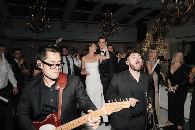 Featured photo from Inside This Elegant Wedding with Live Band Energy and a Packed Dance Floor at The Madison Club