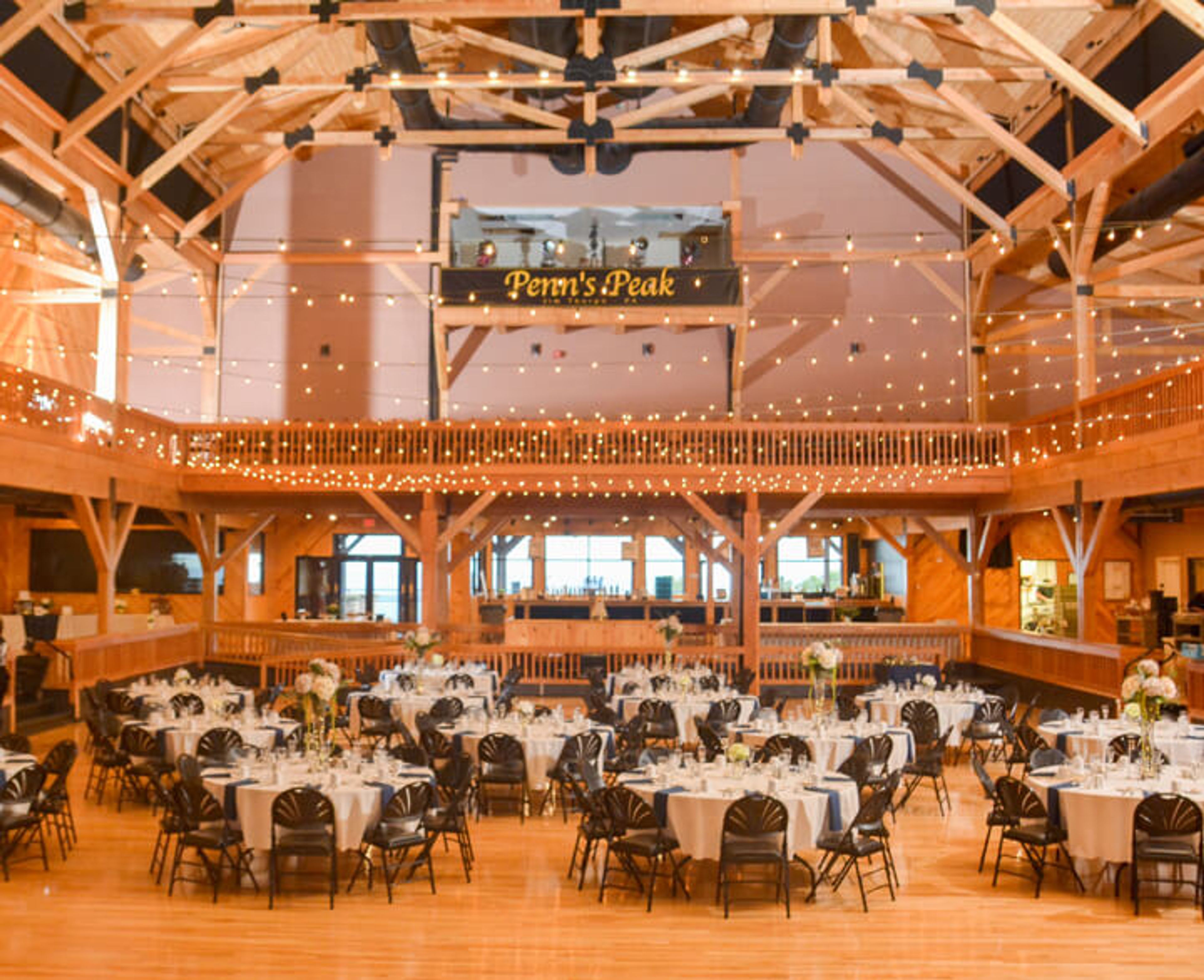 Main Hall, an event space at Penn's Peak