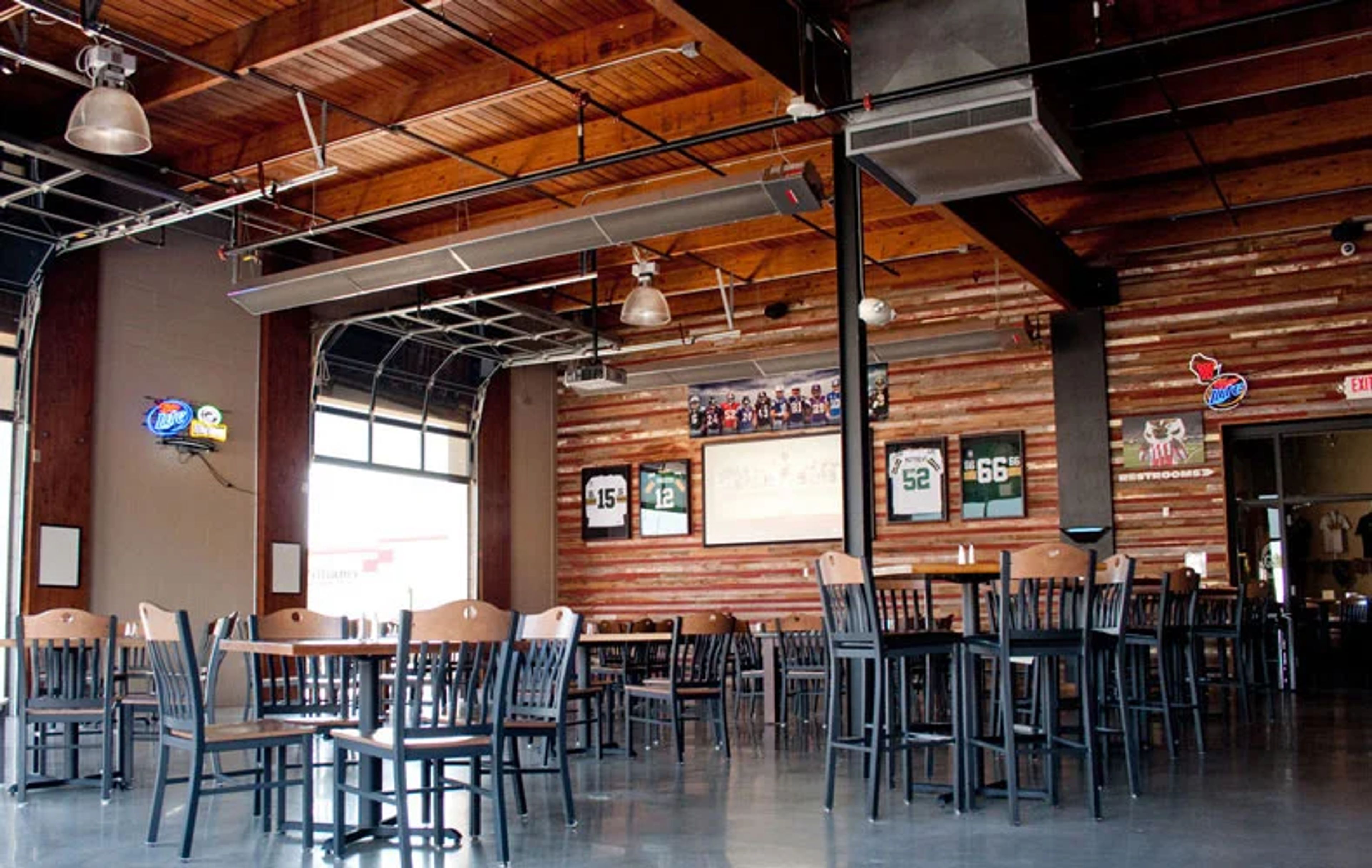 Indoor/Outdoor Patio Room, an event space at Green Bay Distillery