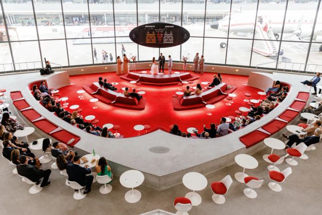 Featured photo from See this Aviation-Inspired Love Story Take Flight at the TWA Hotel