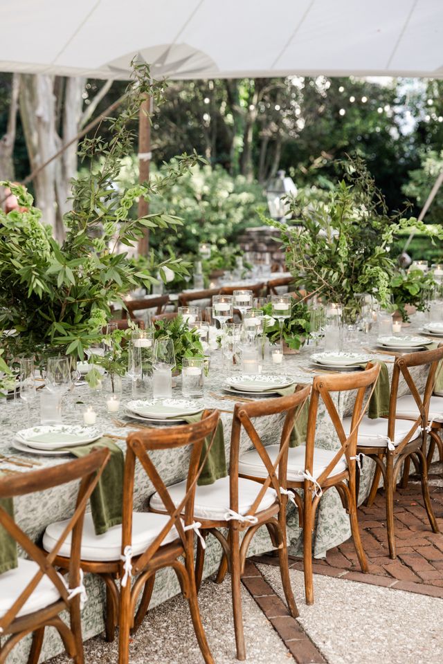 Featured photo from This Garden Wedding at The Governor Thomas Bennett House Was Meant To Be with Lush Greenery and a Tented Celebration