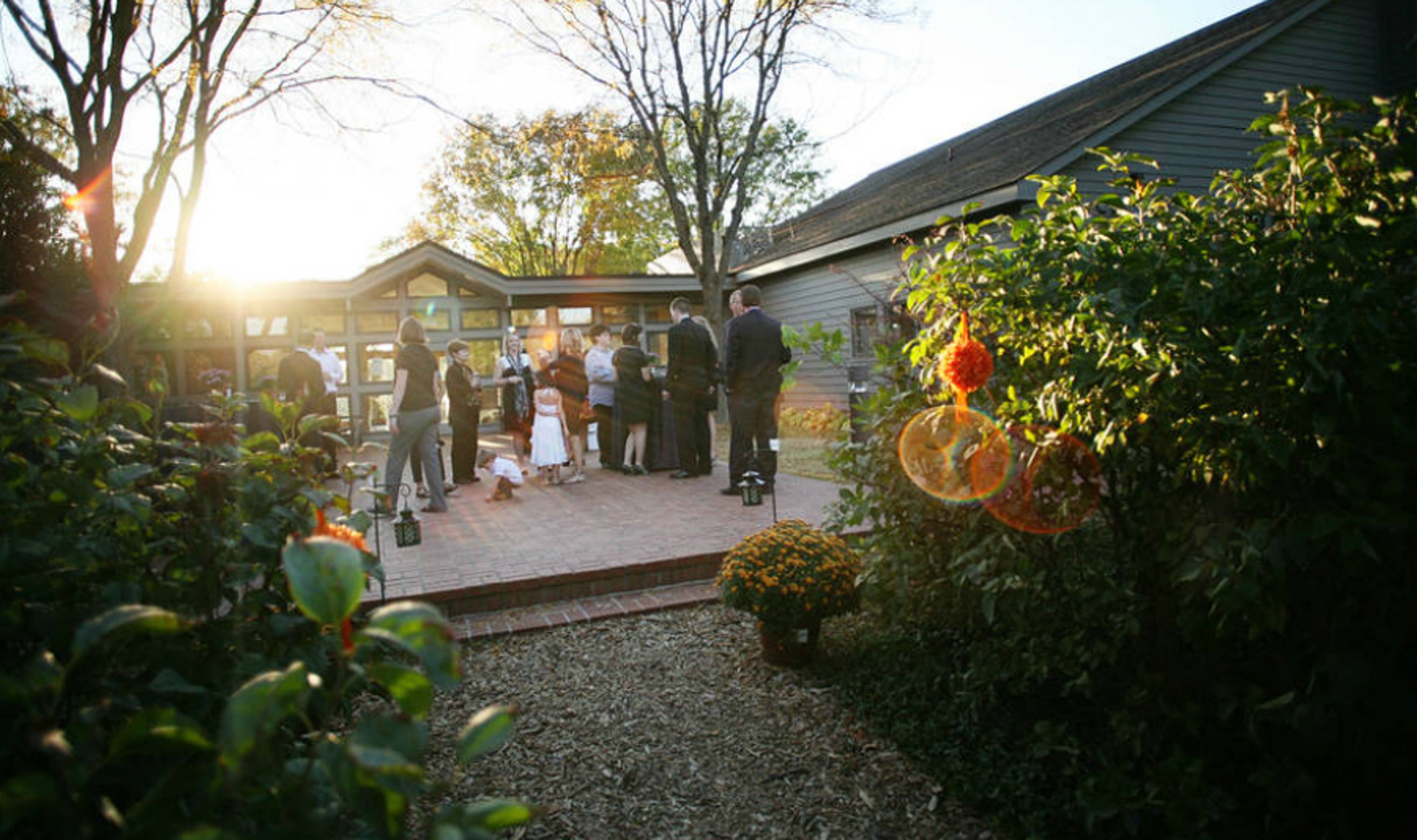 Visitors Center Brick Patio Alcove, an event space at Historic Locust Grove