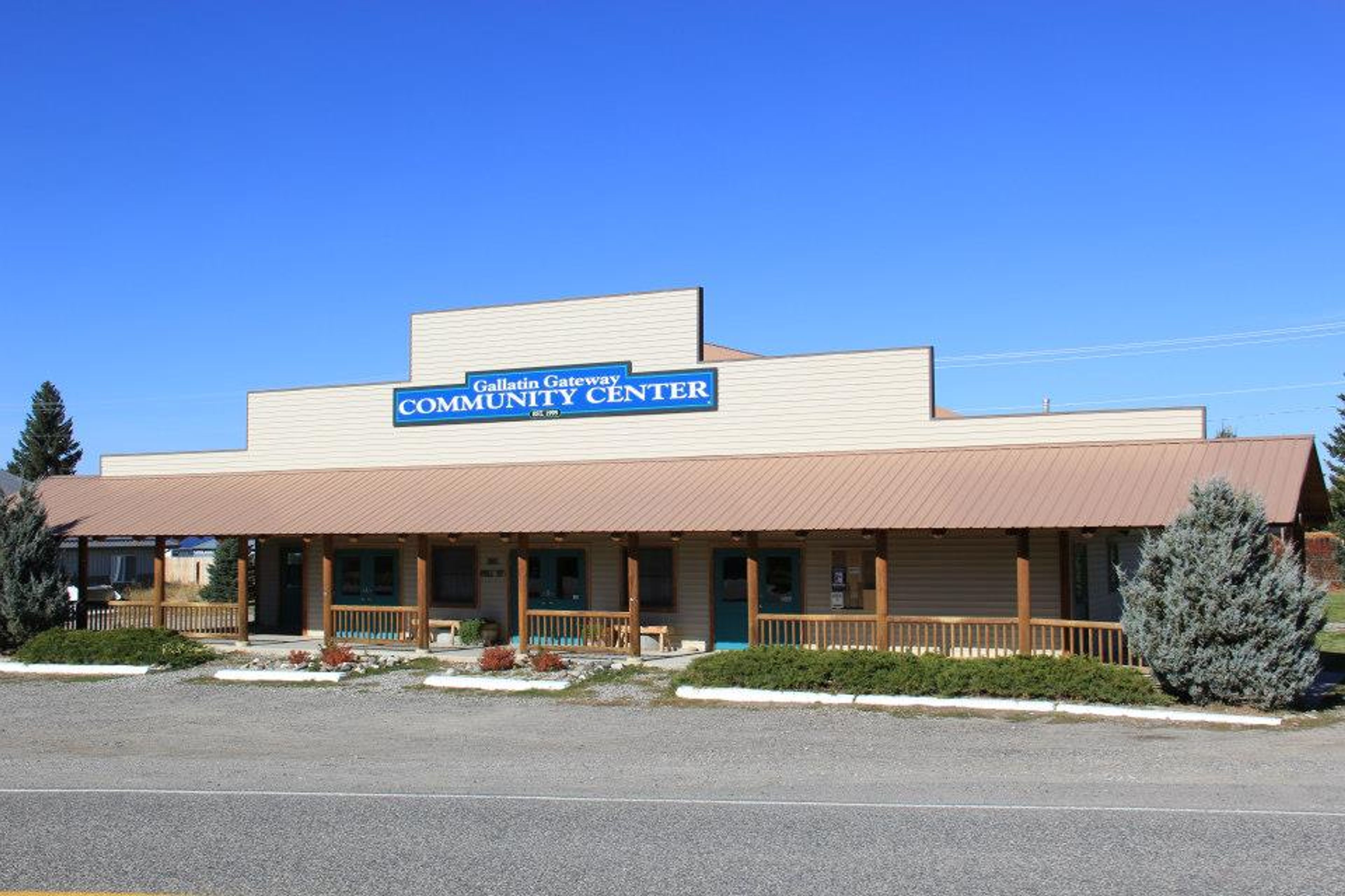 Large Room, an event space at Gallatin Gateway Community Center