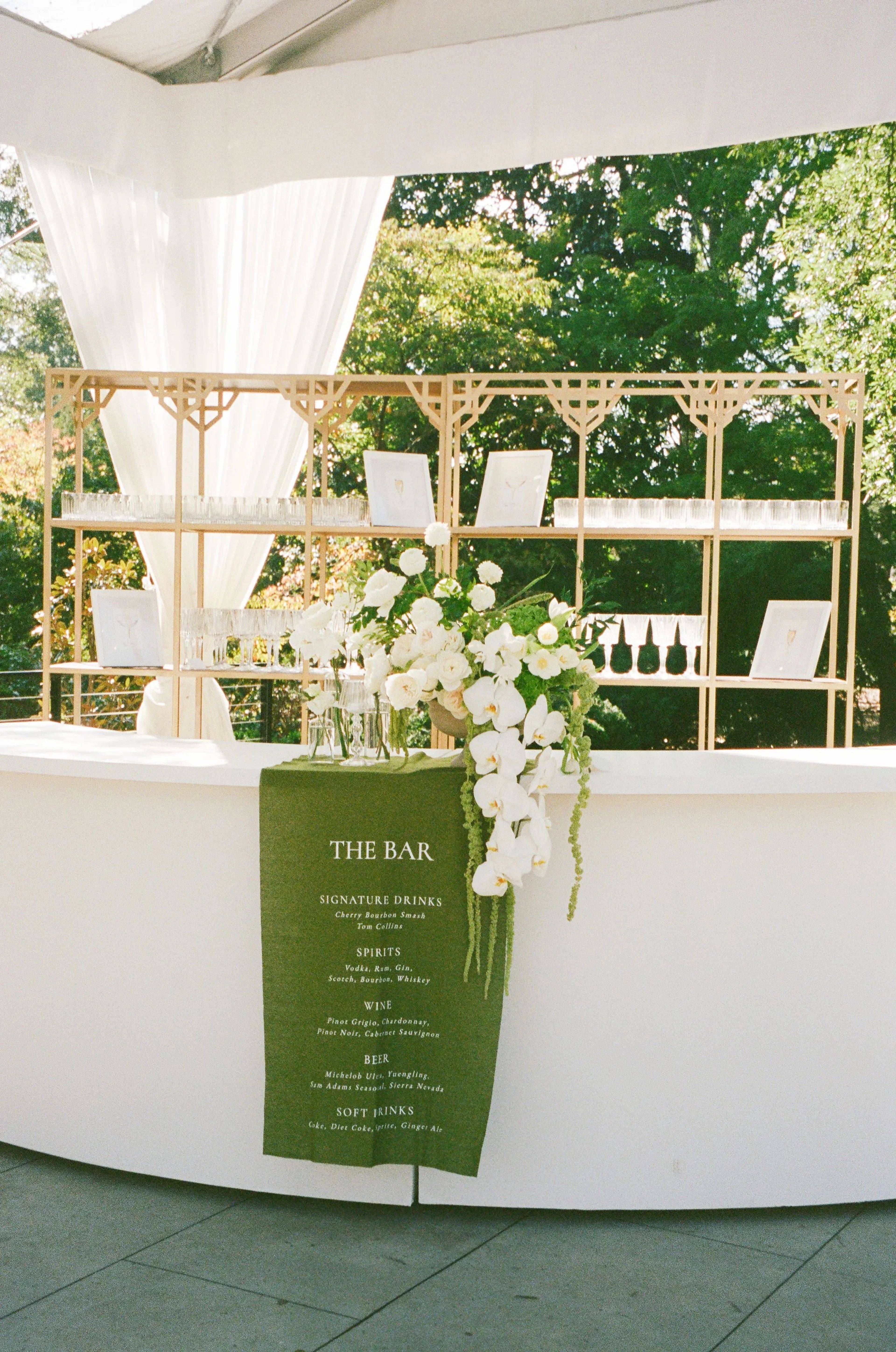 Tented Reception Space, an event space at The Vanlandingham Estate