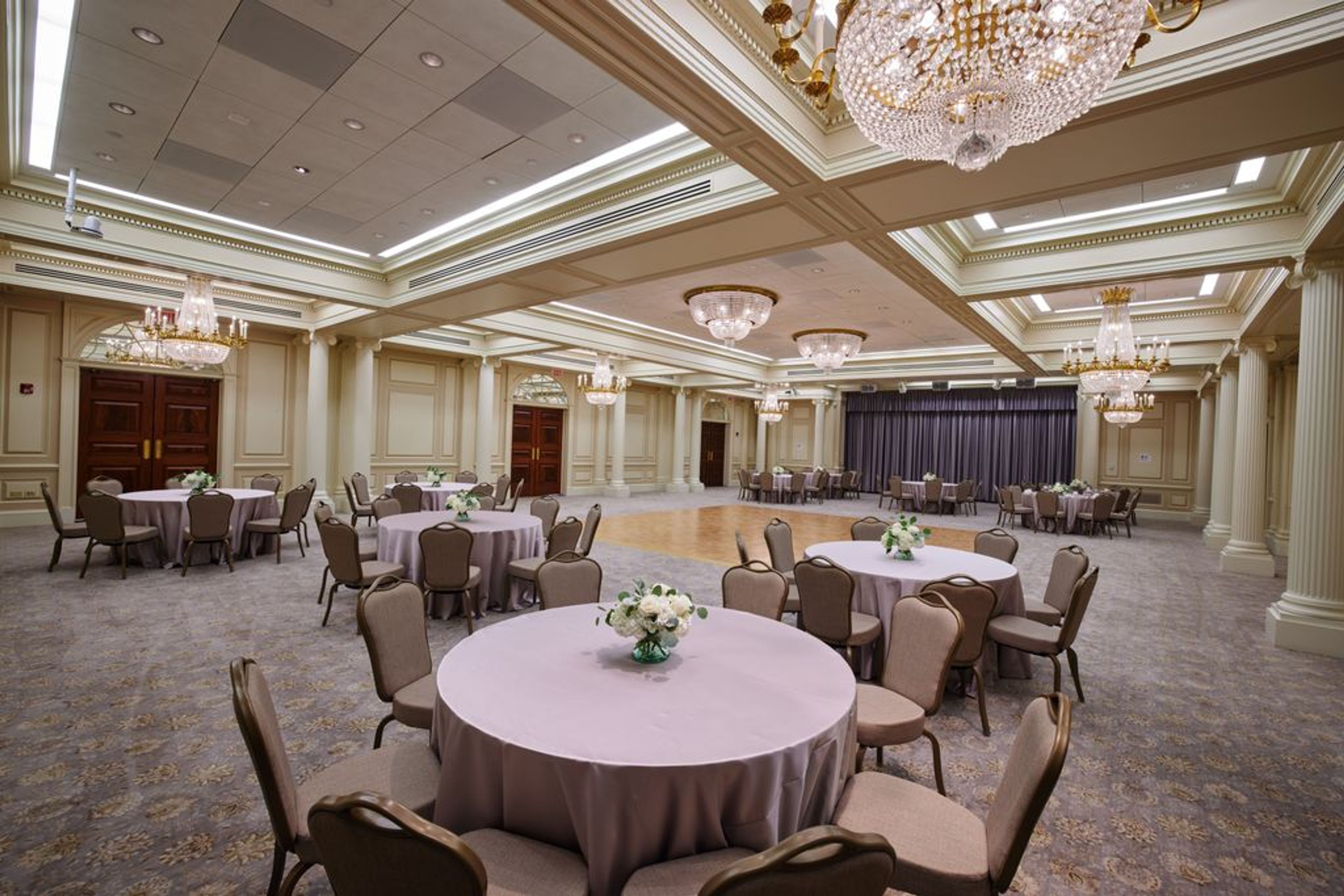 Metcalf Ballroom, an event space at Metcalf Trustee Center, Boston University