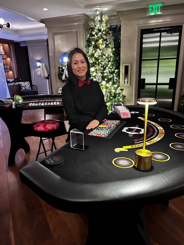 Featured photo from Celebrate This High-Spirited Los Angeles Holiday Party With Casino Tables and Festive Fun