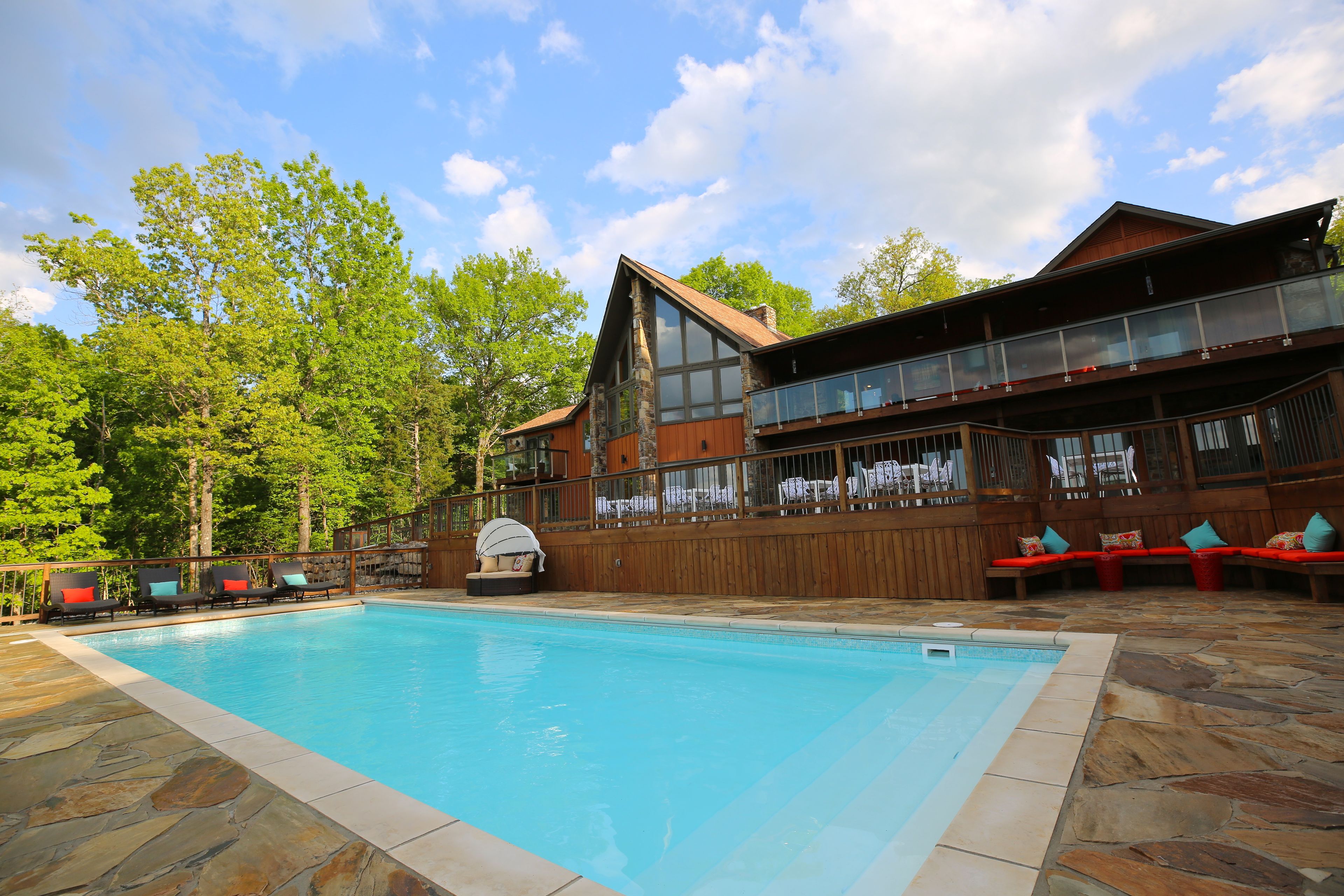 Lakeside Deck, an event space at Equani Lodge
