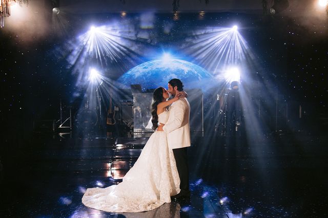 Featured photo from Step Into This Dazzling Los Angeles Wedding with Bold Production Lighting and a Luminous Late-Night Party