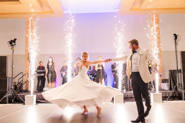 Featured photo from Experience This Coastal-Chic Wedding at Opal Sol with White Orchid Florals and a Sparkler-Filled Finale
