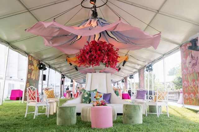 Featured photo from Celebrate this High-Energy Corporate Event with Neon Lights and Bold Florals at Chicago’s Field Museum