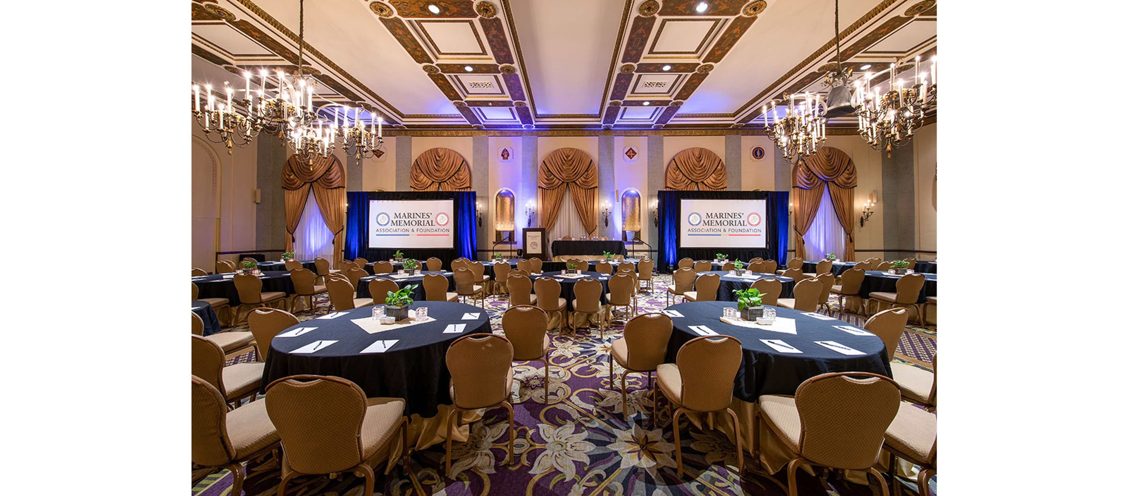 Commandants Ballroom, an event space at Marines' Memorial Club And Hotel