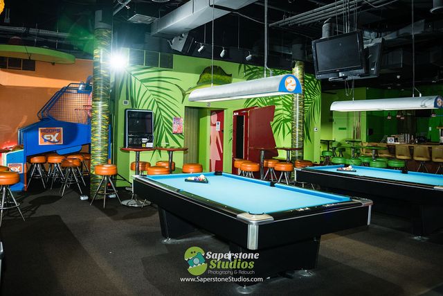 Featured photo from Play Games with Us at Reese's Green and Blue Bar Mitzvah at Continental Pool Lounge in Rosslyn, VA