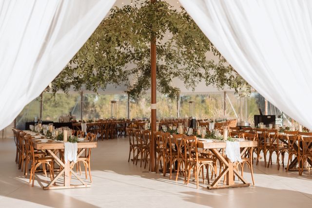 Featured photo from Revel In This Woodland-Inspired Wedding at Mill Pond Estate with Twinkling String Lights and Organic Florals