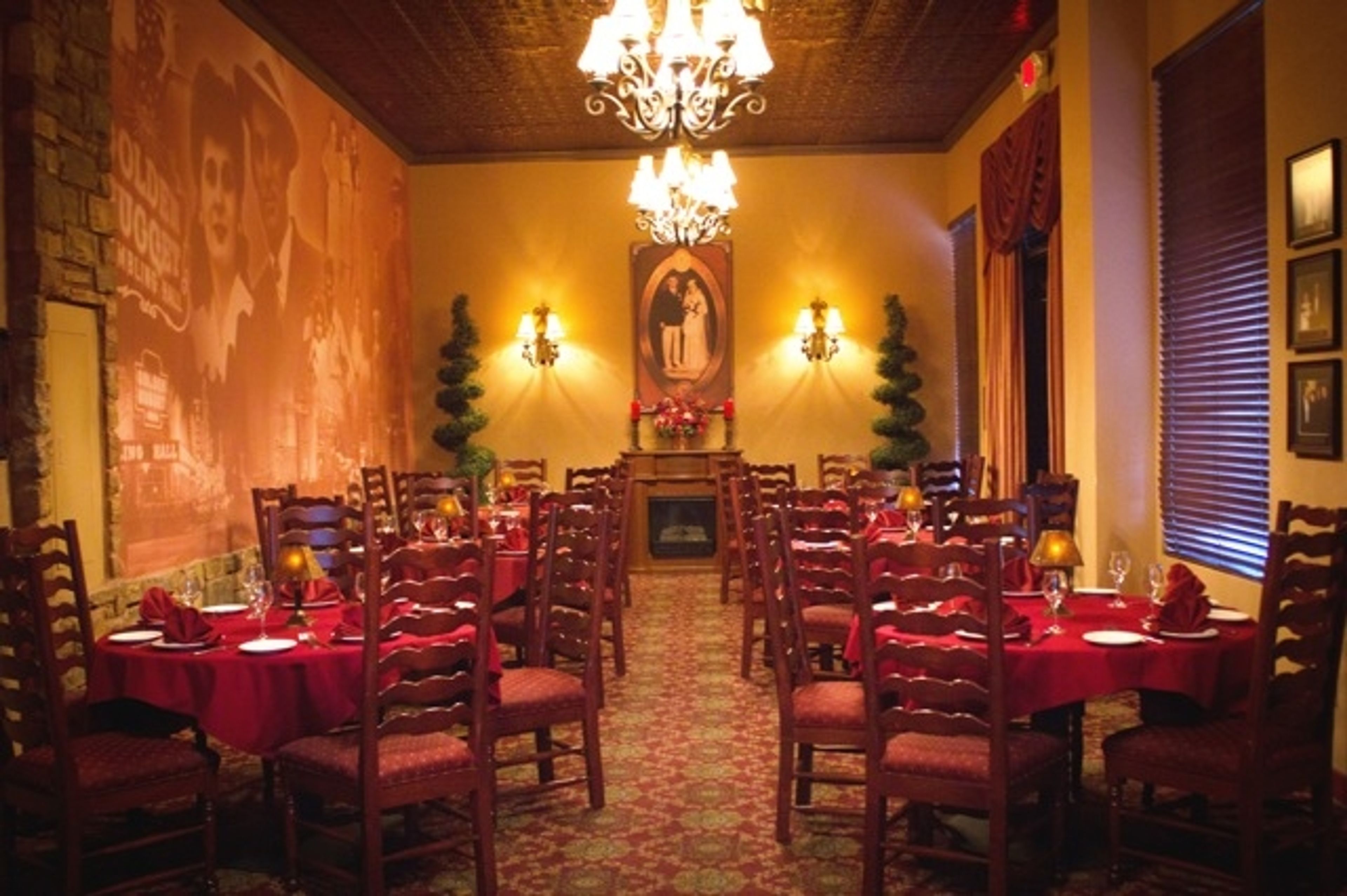 The Vegas Room, an event space at The Bootlegger Italian Bistro