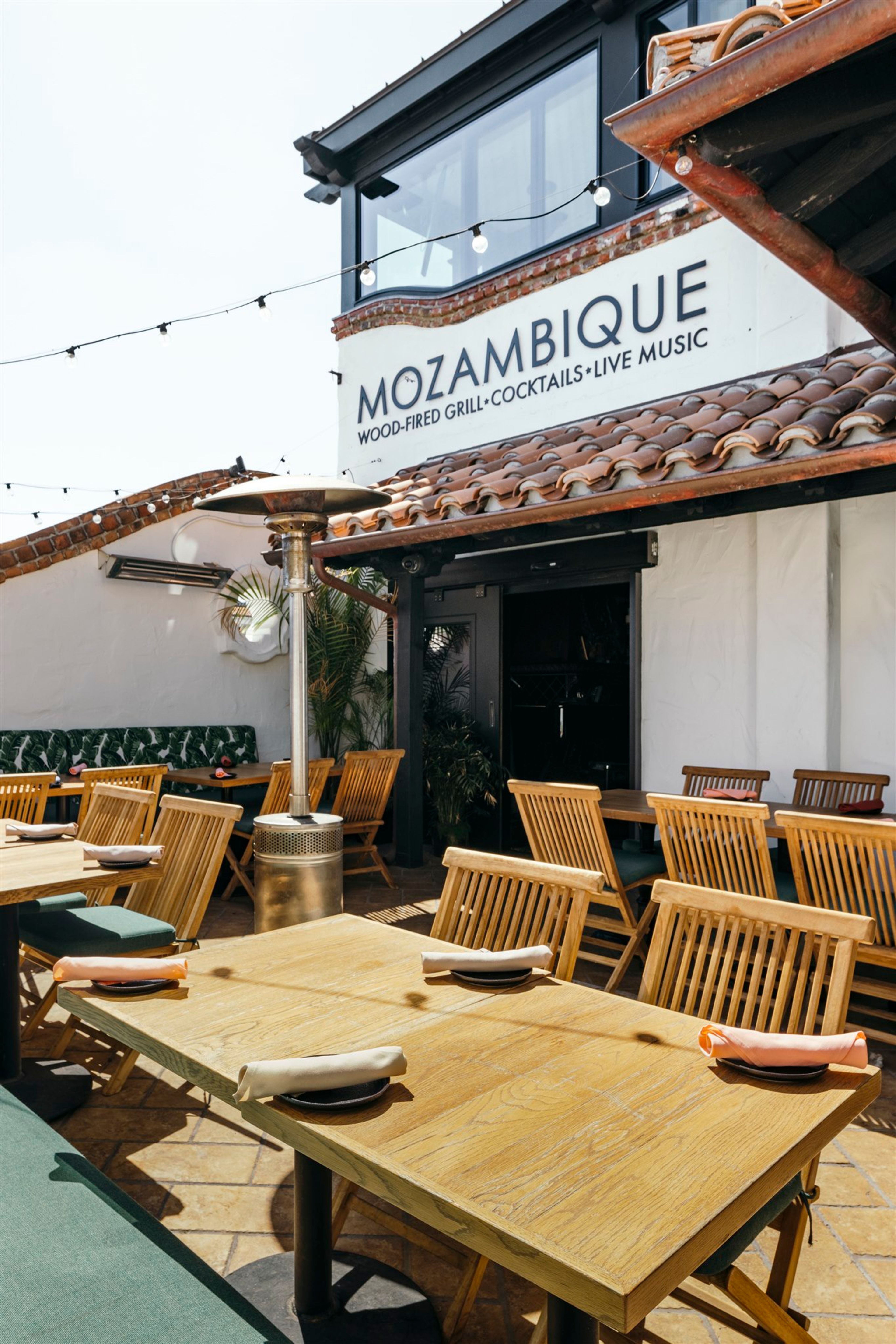 Palm Patio, an event space at Mozambique Restaurant