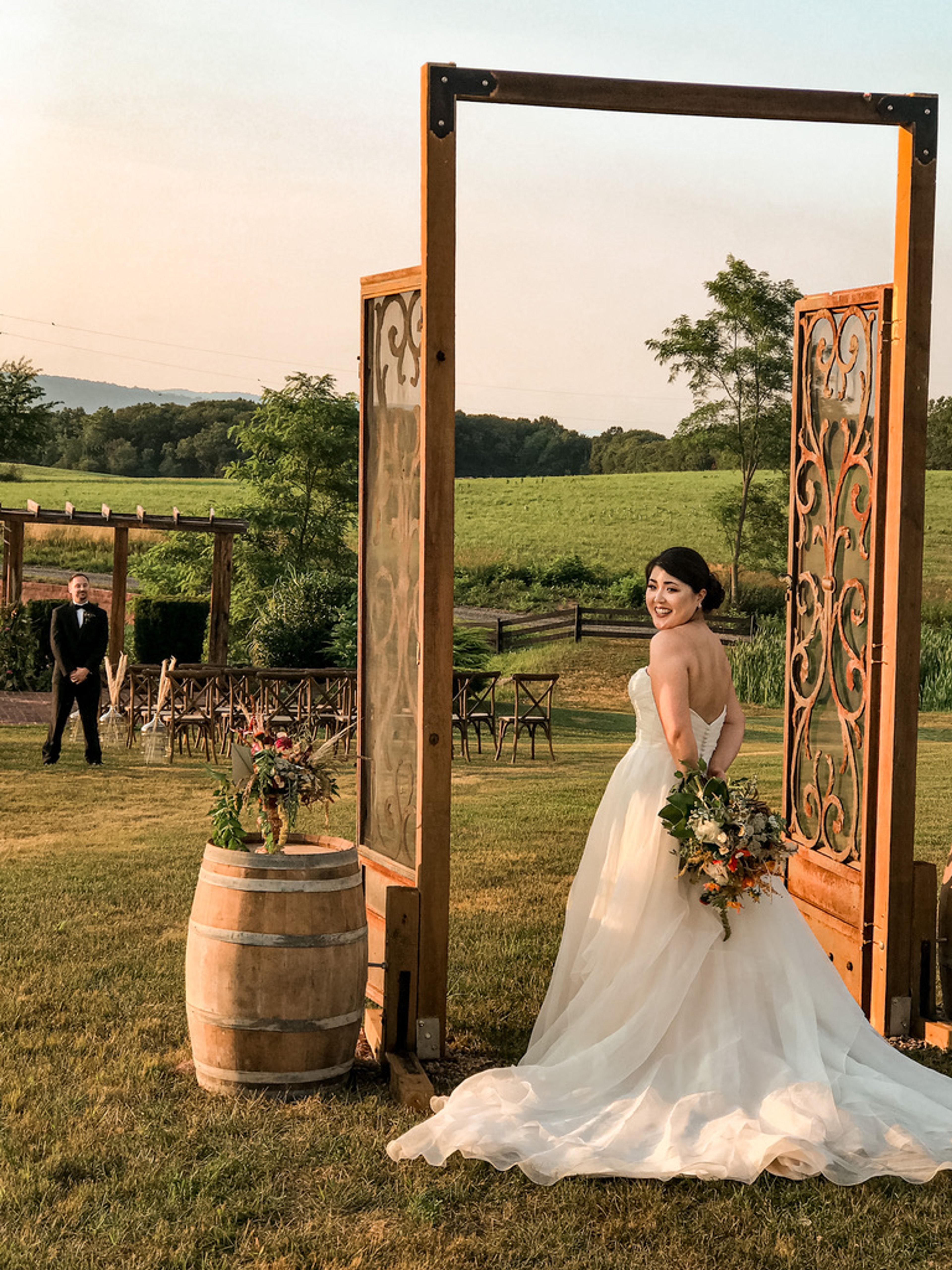 Arbor by the Pond, an event space at Puesta Del Sol Farm