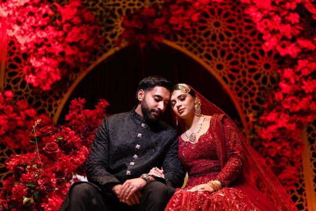 Featured photo from Celebrate This Grand Wedding Reception with an Ornate Mandap and Deep Red Florals in Dallas, TX
