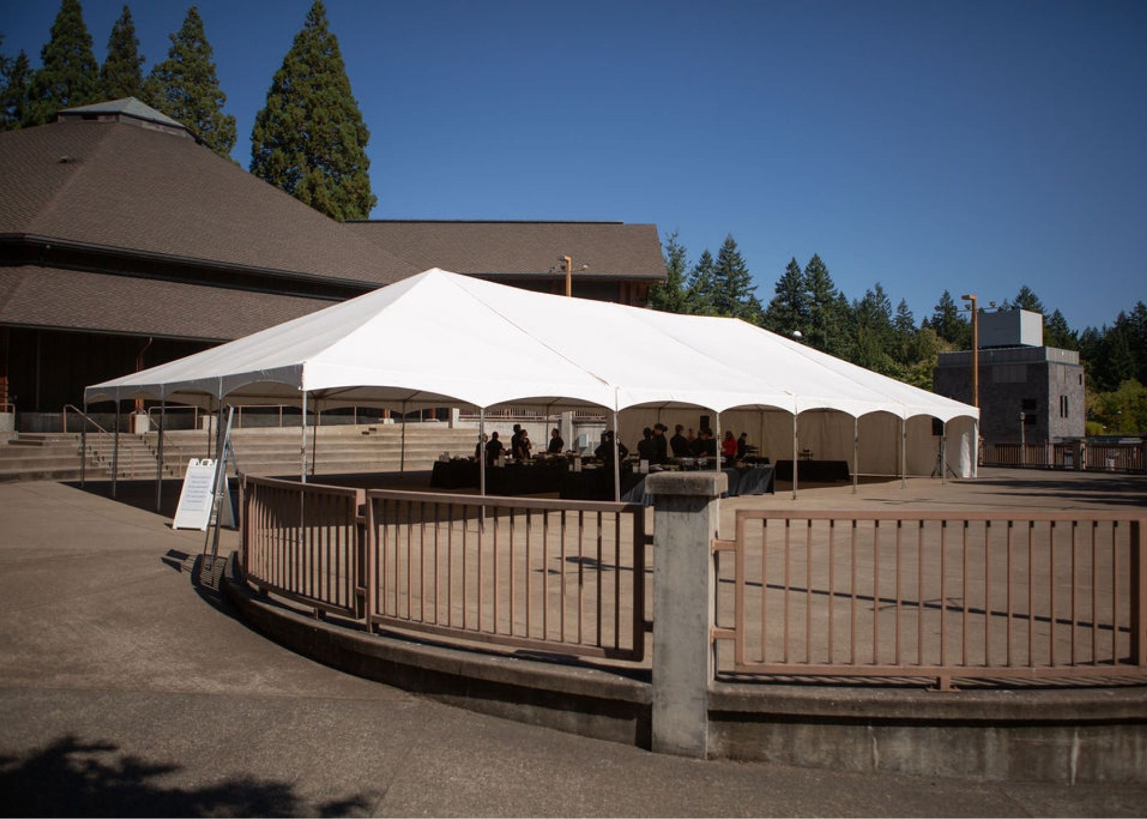 Central Plaza, an event space at World Forestry Center