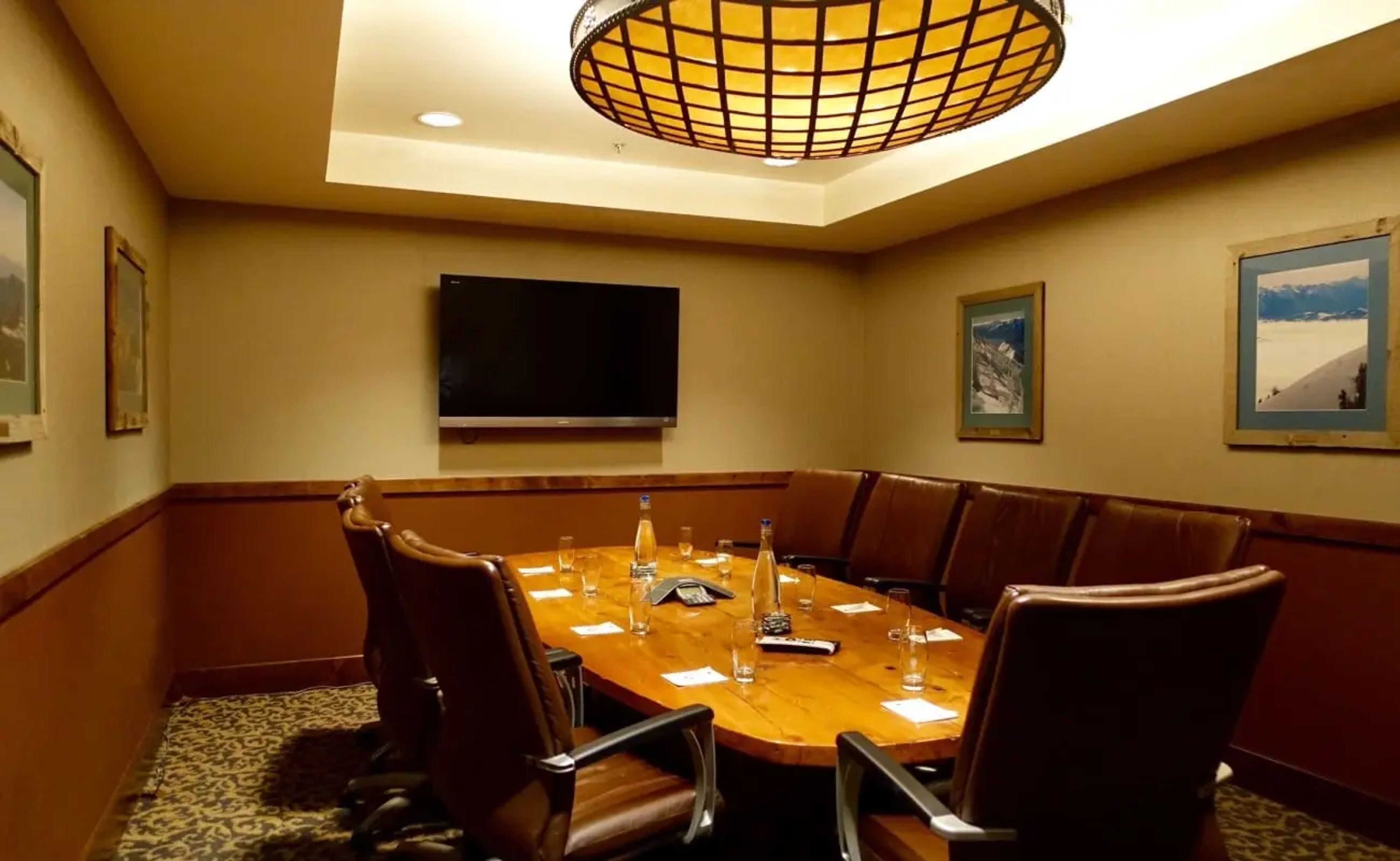 Executive Boardroom, an event space at Teton Mountain Lodge